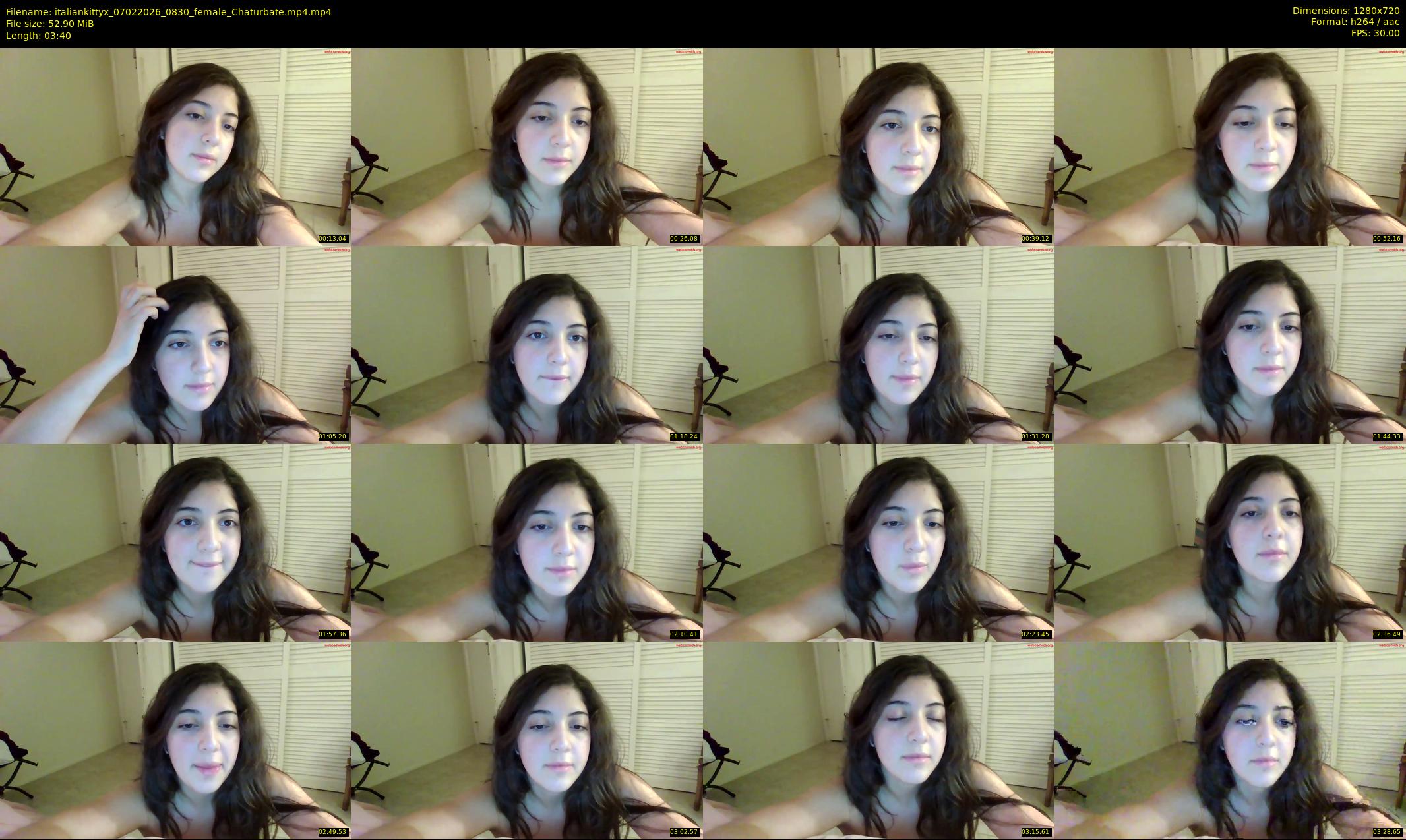 italiankittyx — 4 minute Chaturbate female cam show recording, 720p, Feb 7, 2026