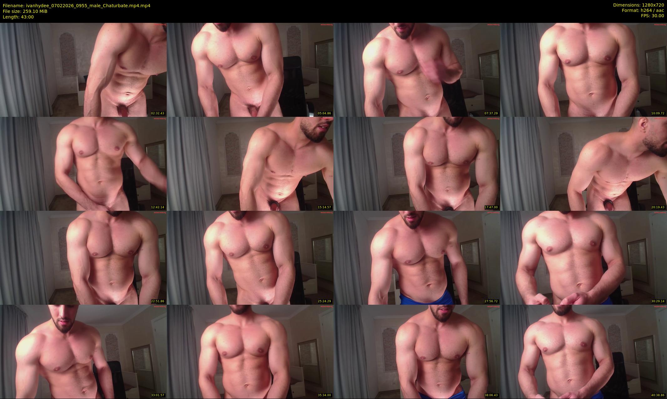 ivanhydee — 43 minute Chaturbate male cam show recording, 720p, Feb 7, 2026