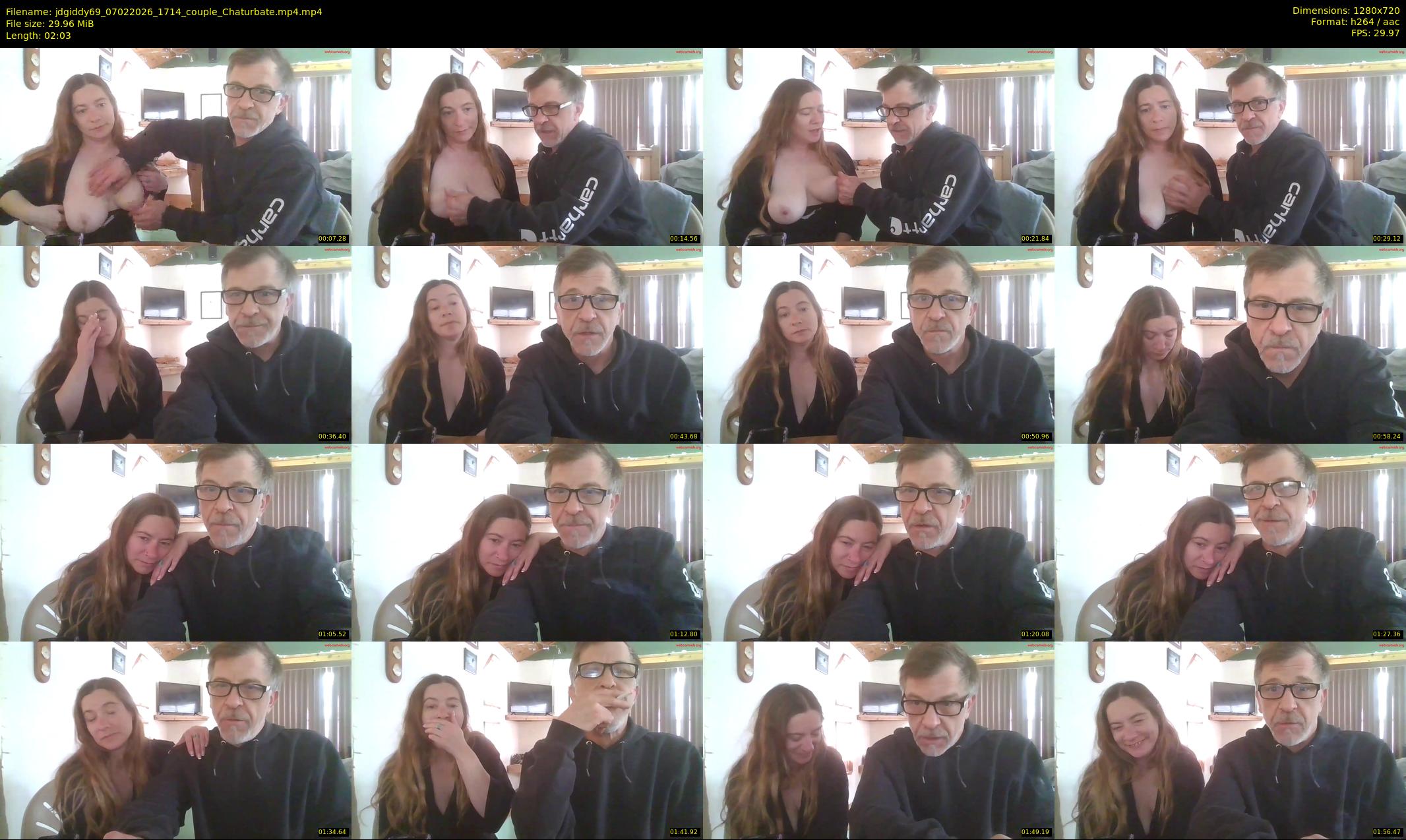 jdgiddy69 — 3 minute Chaturbate couple cam show recording, 720p, Feb 7, 2026
