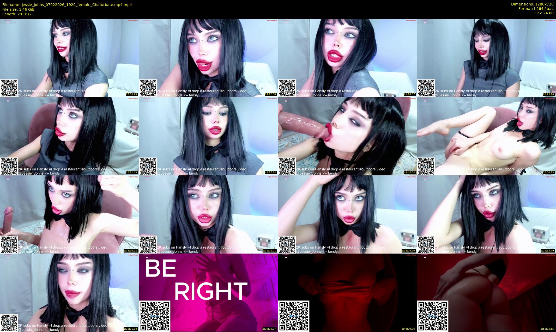 jessie_johns — 121 minute Chaturbate female cam show recording, 720p, Feb 7, 2026