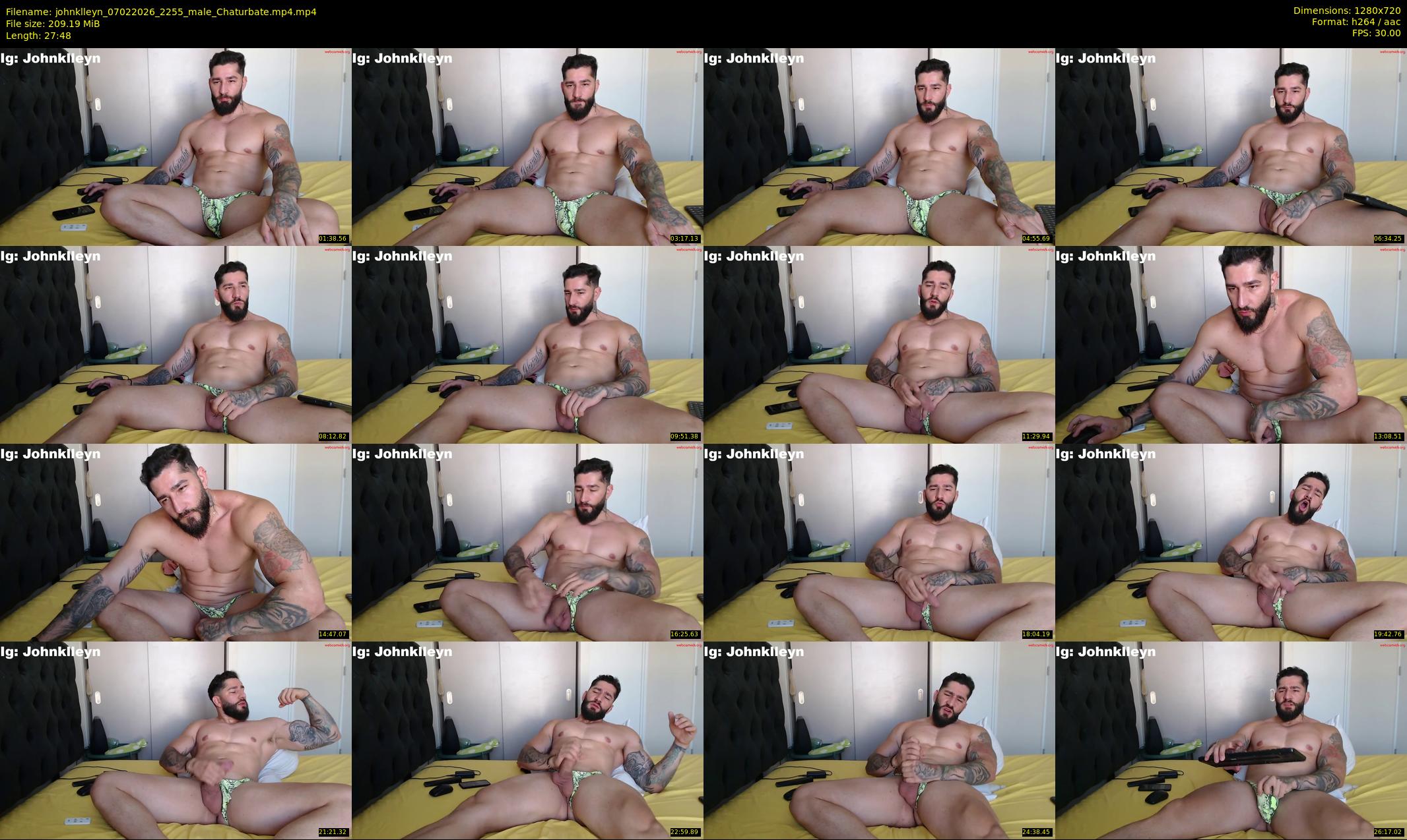 johnklleyn — 28 minute Chaturbate male cam show recording, 720p, Feb 7, 2026