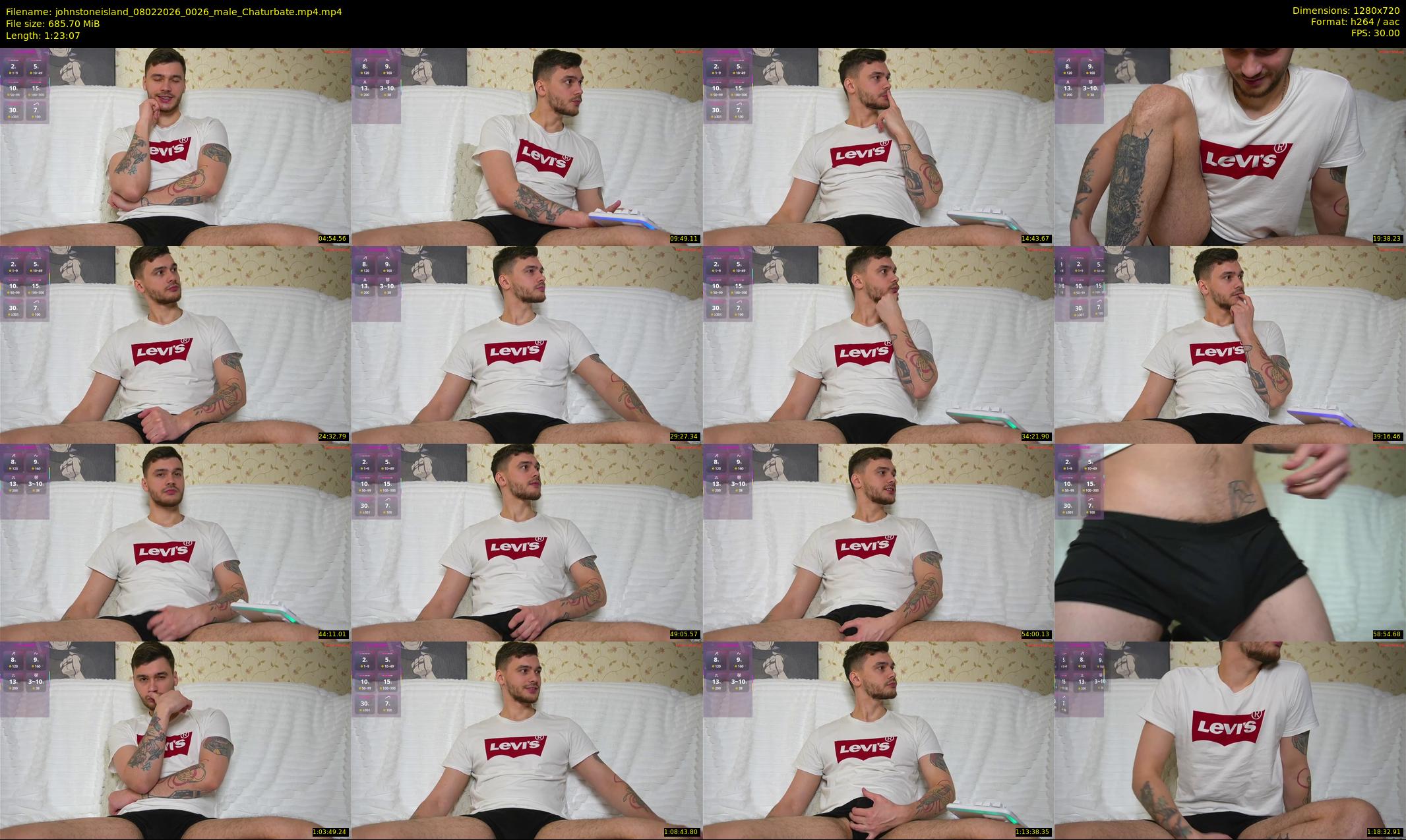 johnstoneisland — 84 minute Chaturbate male cam show recording, 720p, Feb 8, 2026