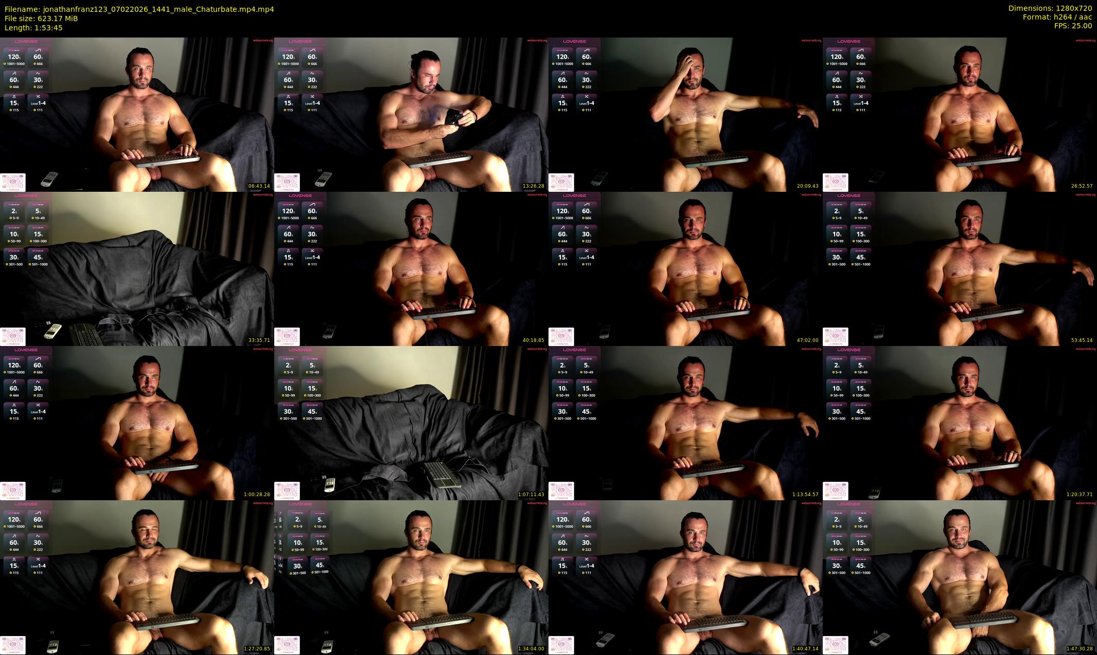 jonathanfranz123 — 114 minute Chaturbate male cam show recording, 720p, Feb 7, 2026