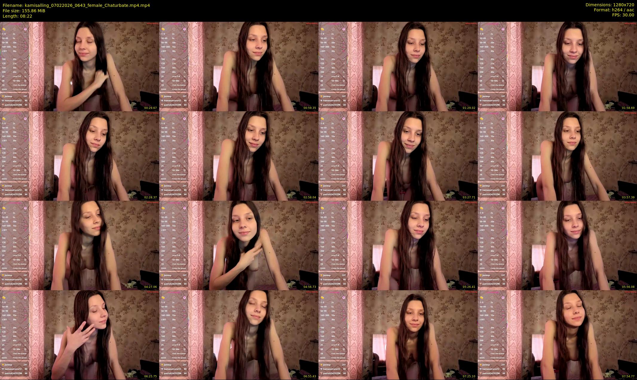 kamisalling — 9 minute Chaturbate female cam show recording, 720p, Feb 7, 2026