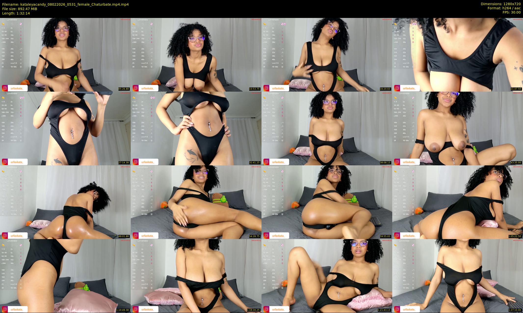 kataleyacandy — 93 minute Chaturbate female cam show recording, 720p, Feb 8, 2026