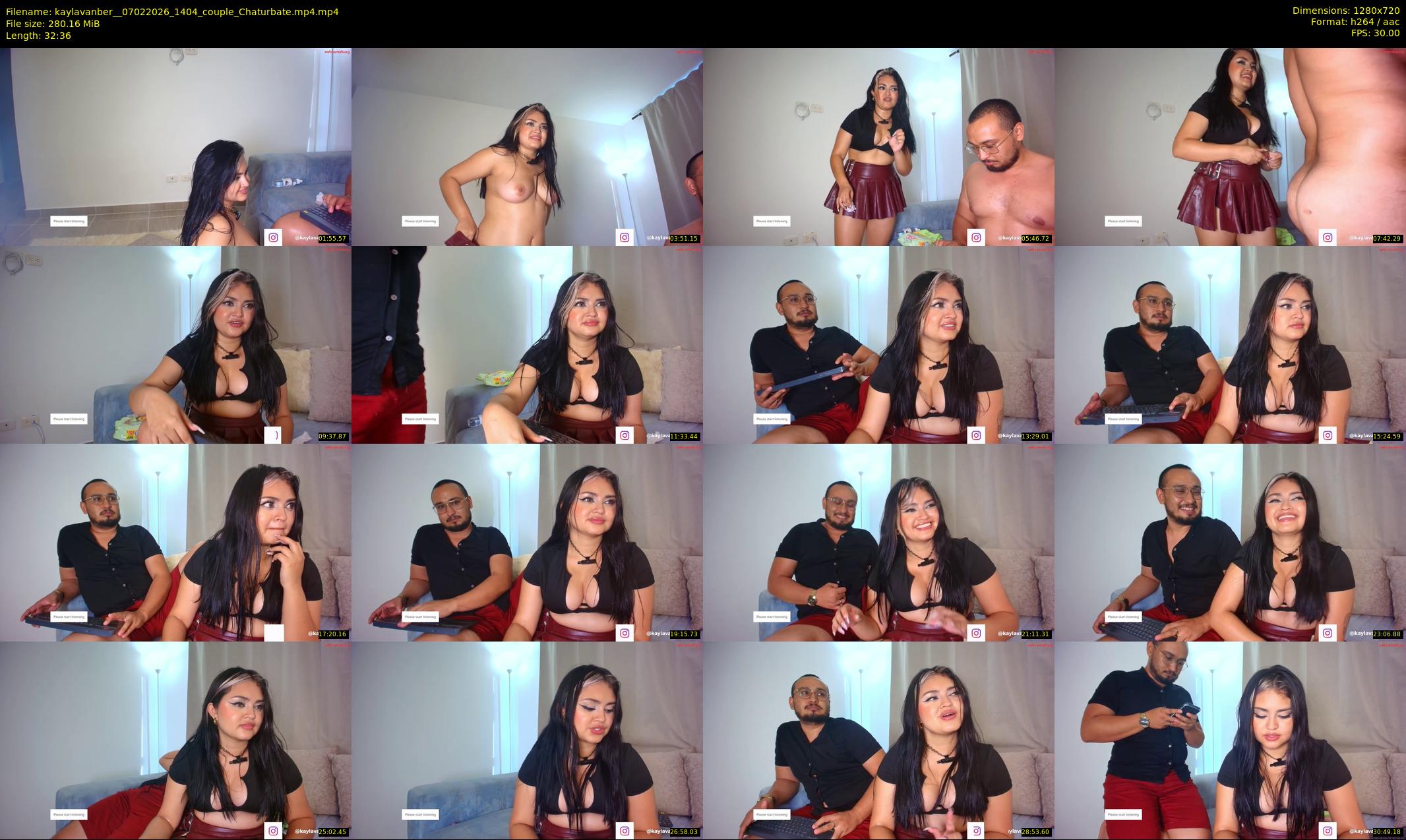 kaylavanber_ — 33 minute Chaturbate couple cam show recording, 720p, Feb 7, 2026
