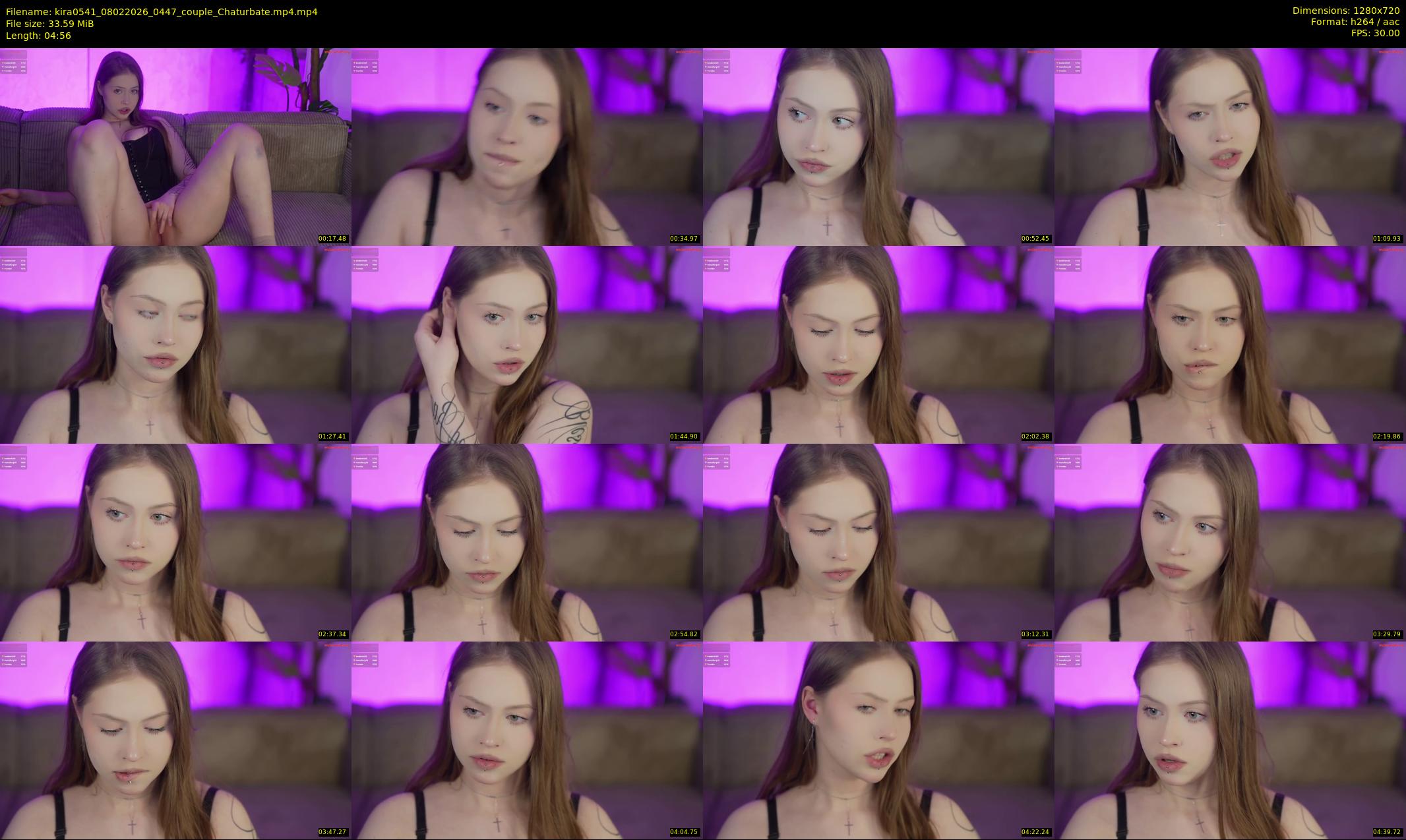 kira0541 — 5 minute Chaturbate couple cam show recording, 720p, Feb 8, 2026