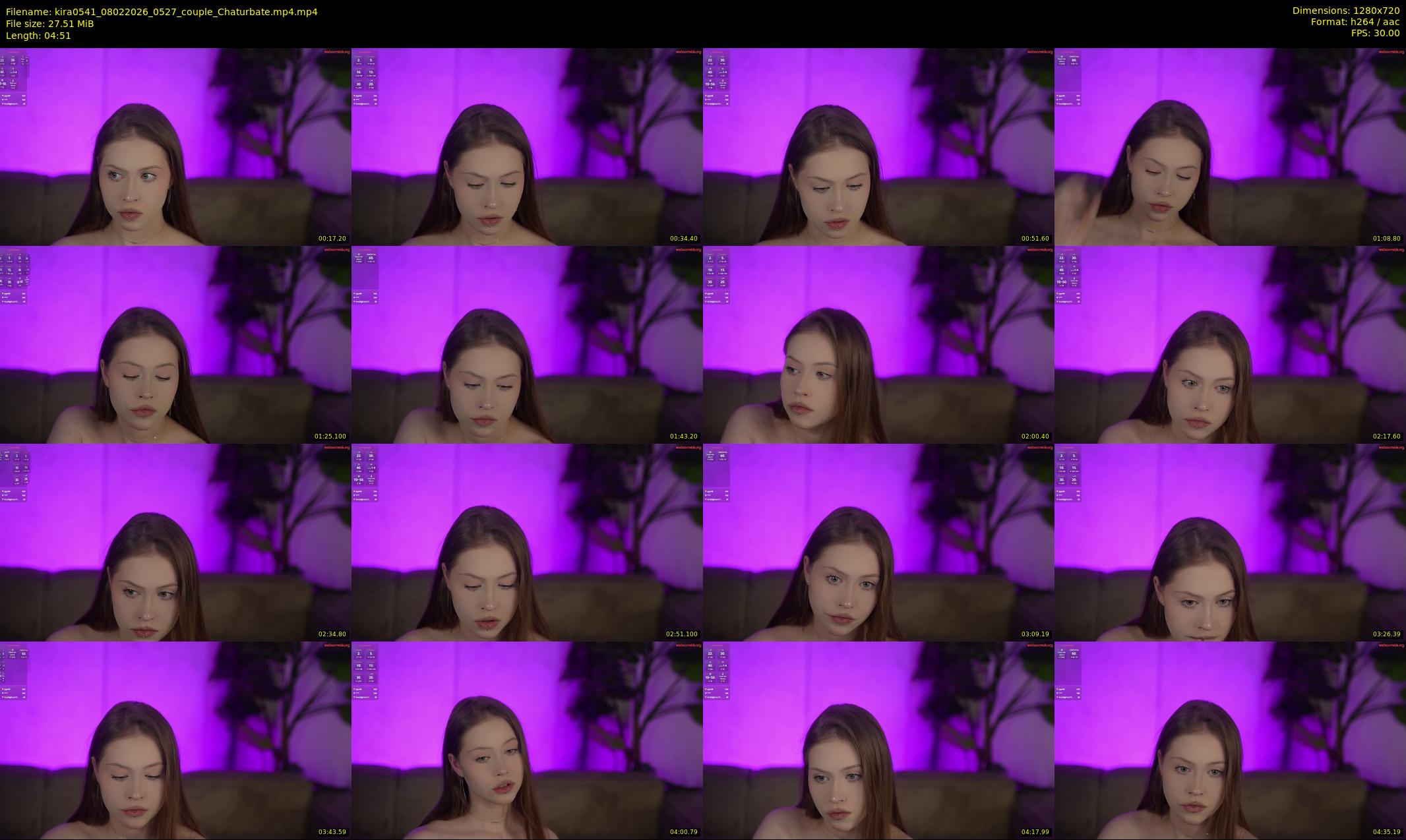 kira0541 — 5 minute Chaturbate couple cam show recording, 720p, Feb 8, 2026