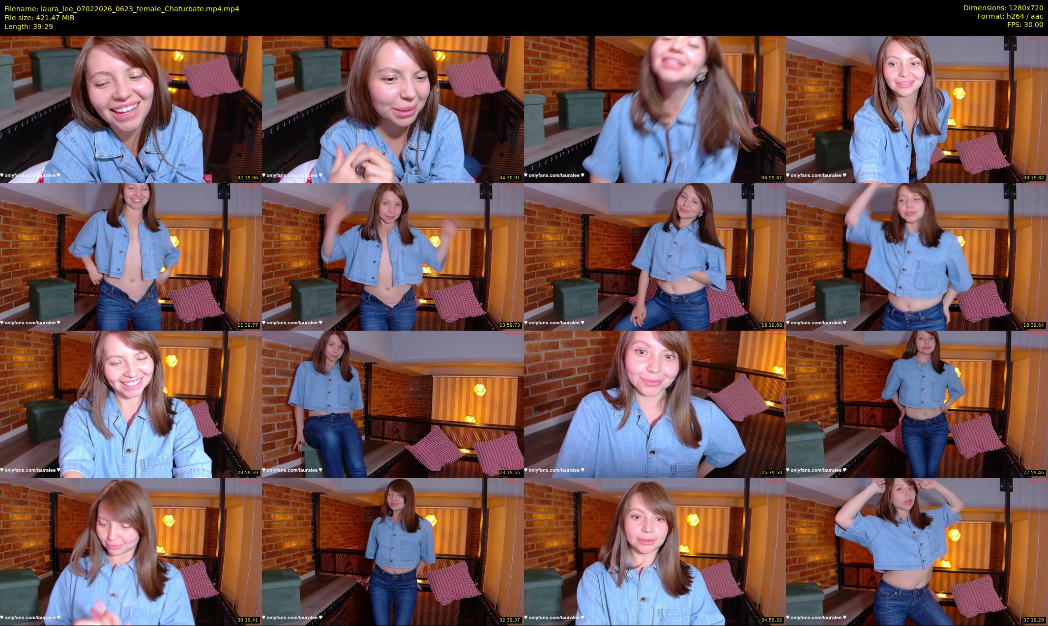 laura_lee — 40 minute Chaturbate female cam show recording, 720p, Feb 7, 2026