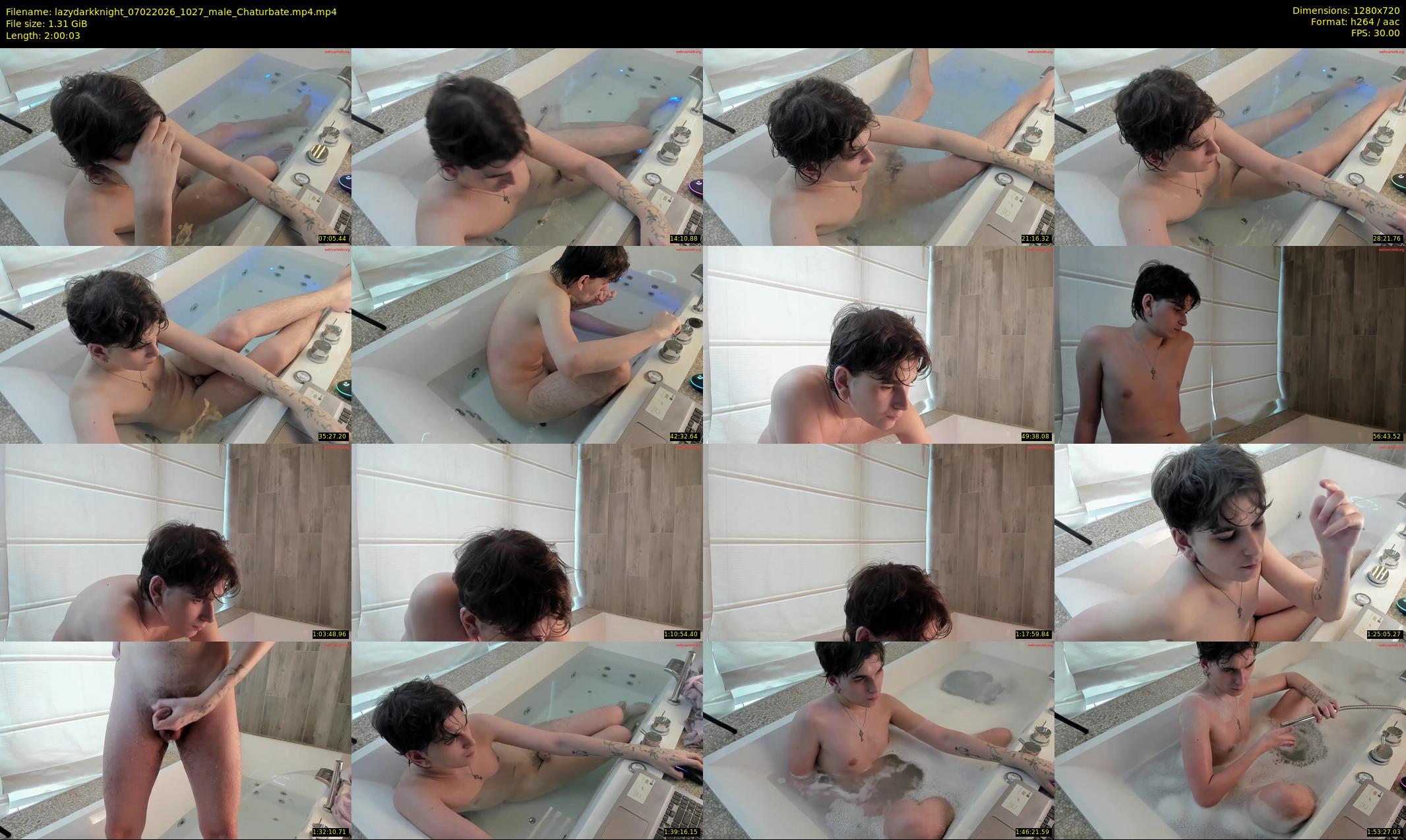 lazydarkknight — 121 minute Chaturbate male cam show recording, 720p, Feb 7, 2026