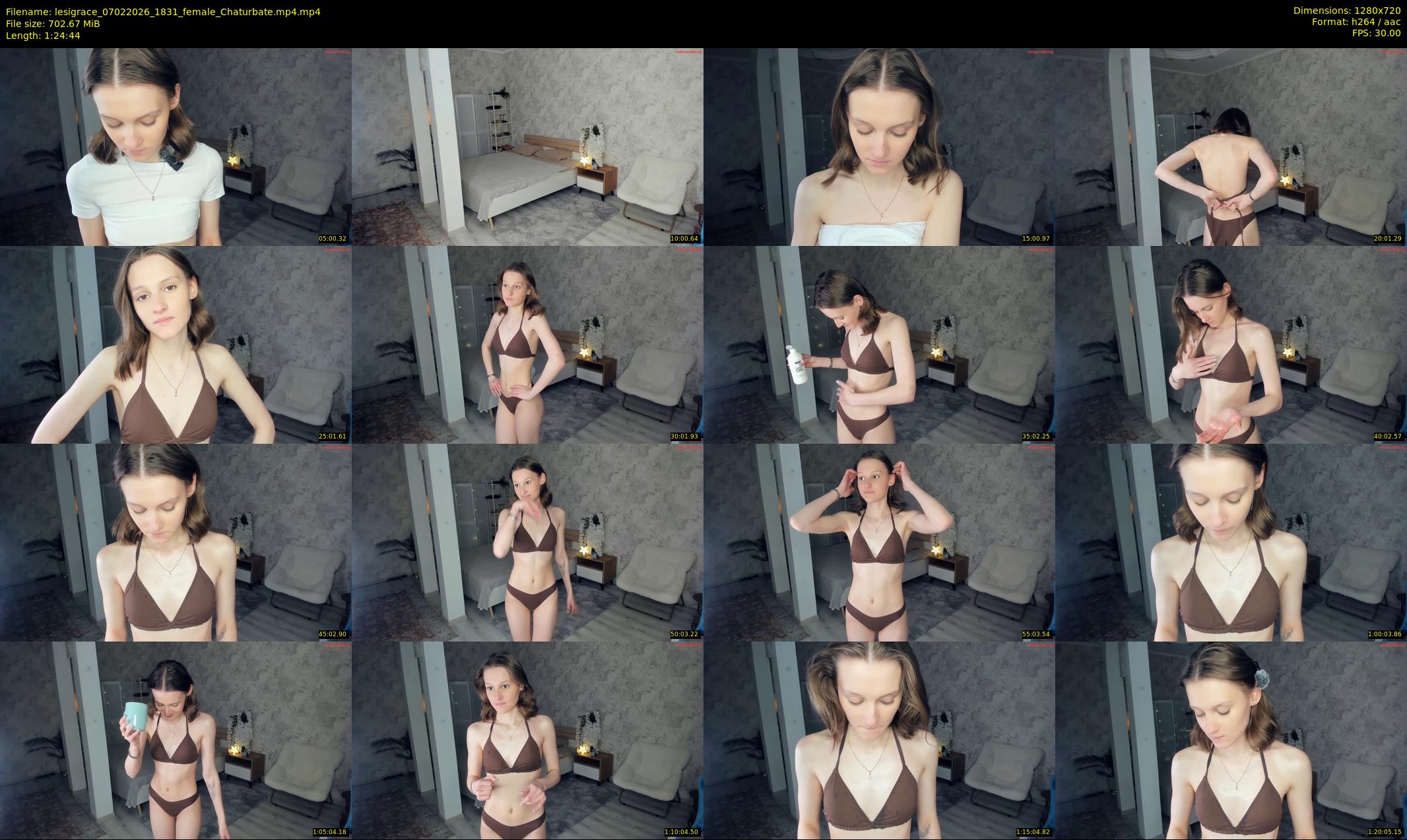 lesigrace — 85 minute Chaturbate female cam show recording, 720p, Feb 7, 2026