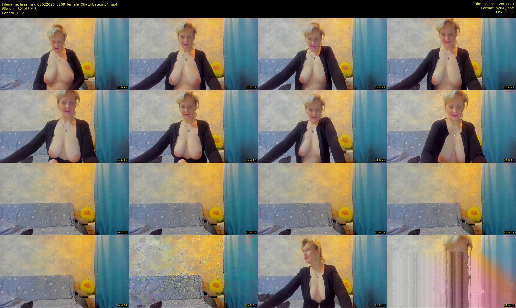 lisasimsx — 20 minute Chaturbate female cam show recording, 720p, Feb 8, 2026