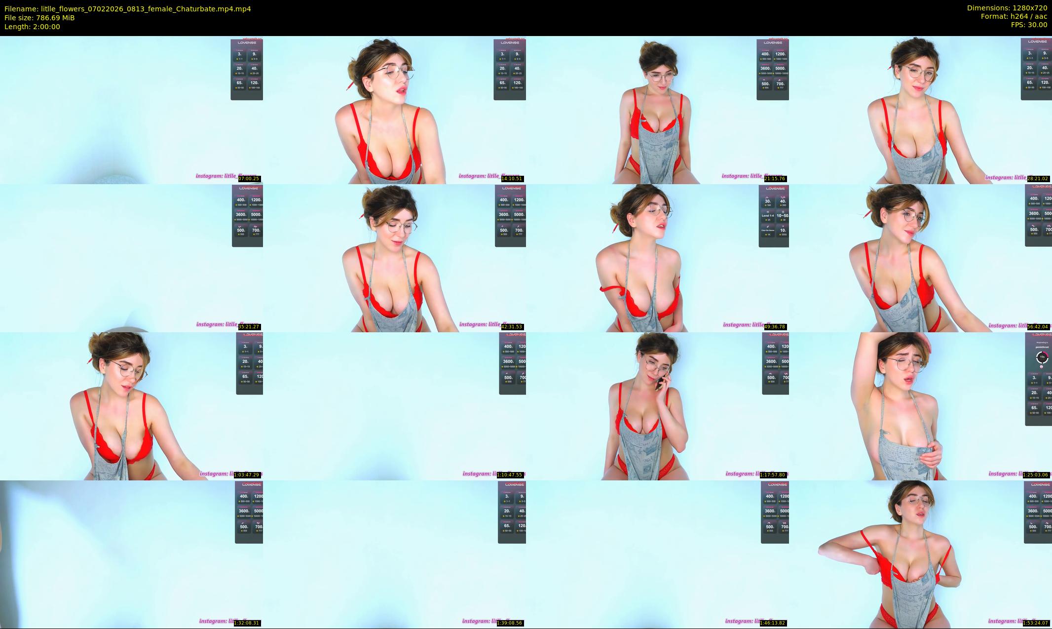 litlle_flowers — 120 minute Chaturbate female cam show recording, 720p, Feb 7, 2026