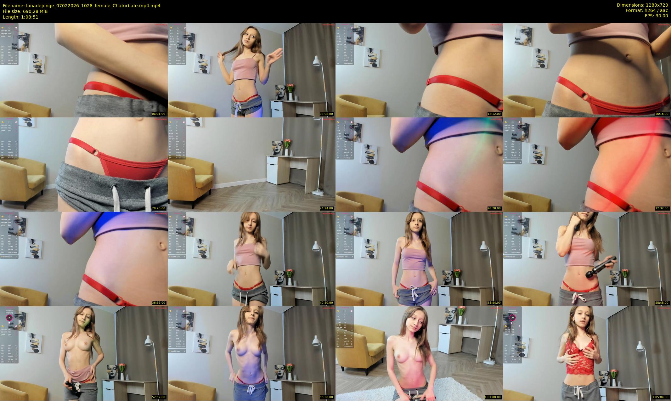 lonadejonge — 69 minute Chaturbate female cam show recording, 720p, Feb 7, 2026