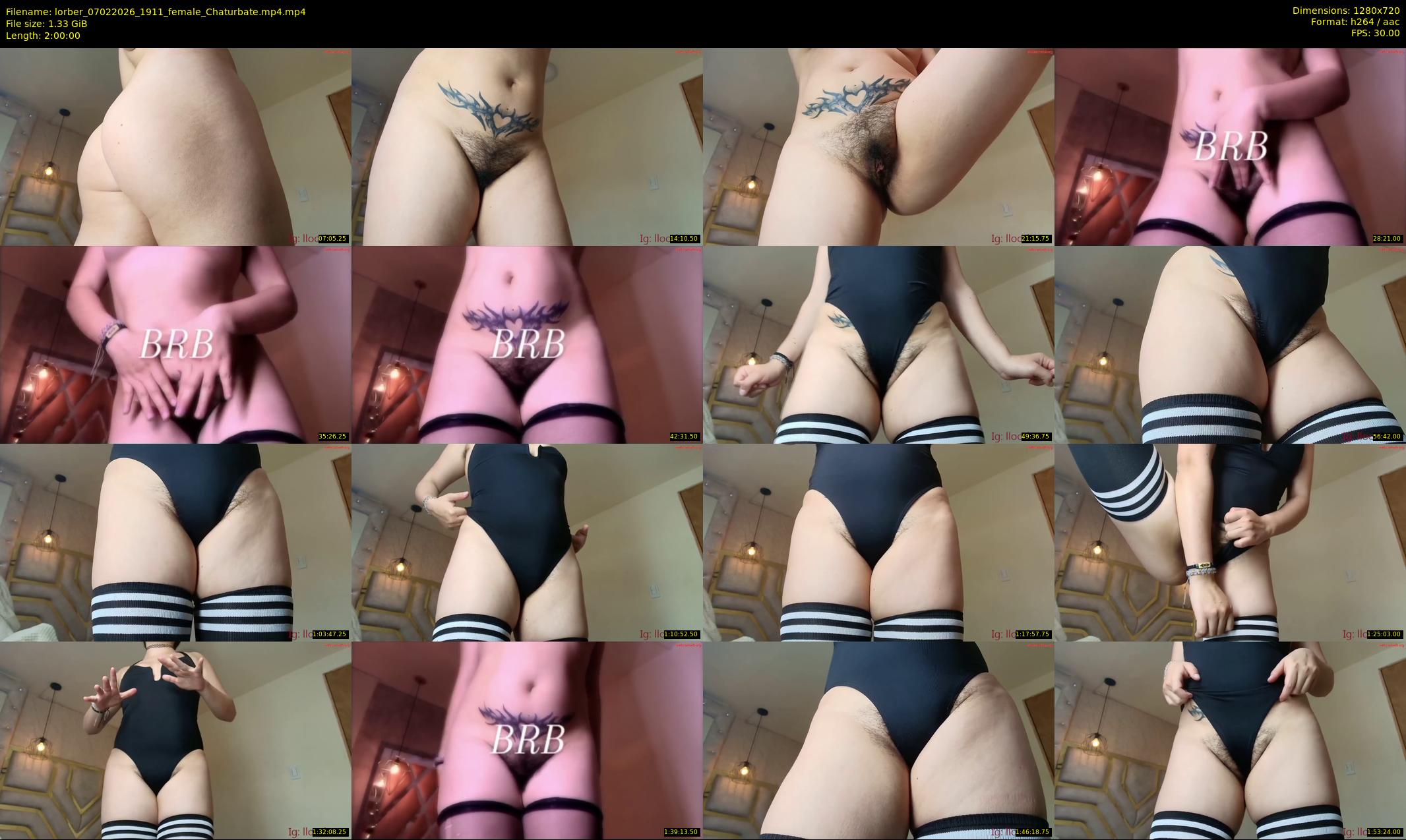 lorber — 120 minute Chaturbate female cam show recording, 720p, Feb 7, 2026