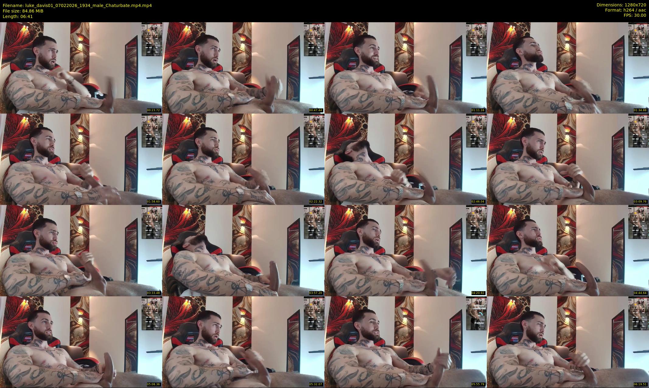 luke_davis01 — 7 minute Chaturbate male cam show recording, 720p, Feb 7, 2026