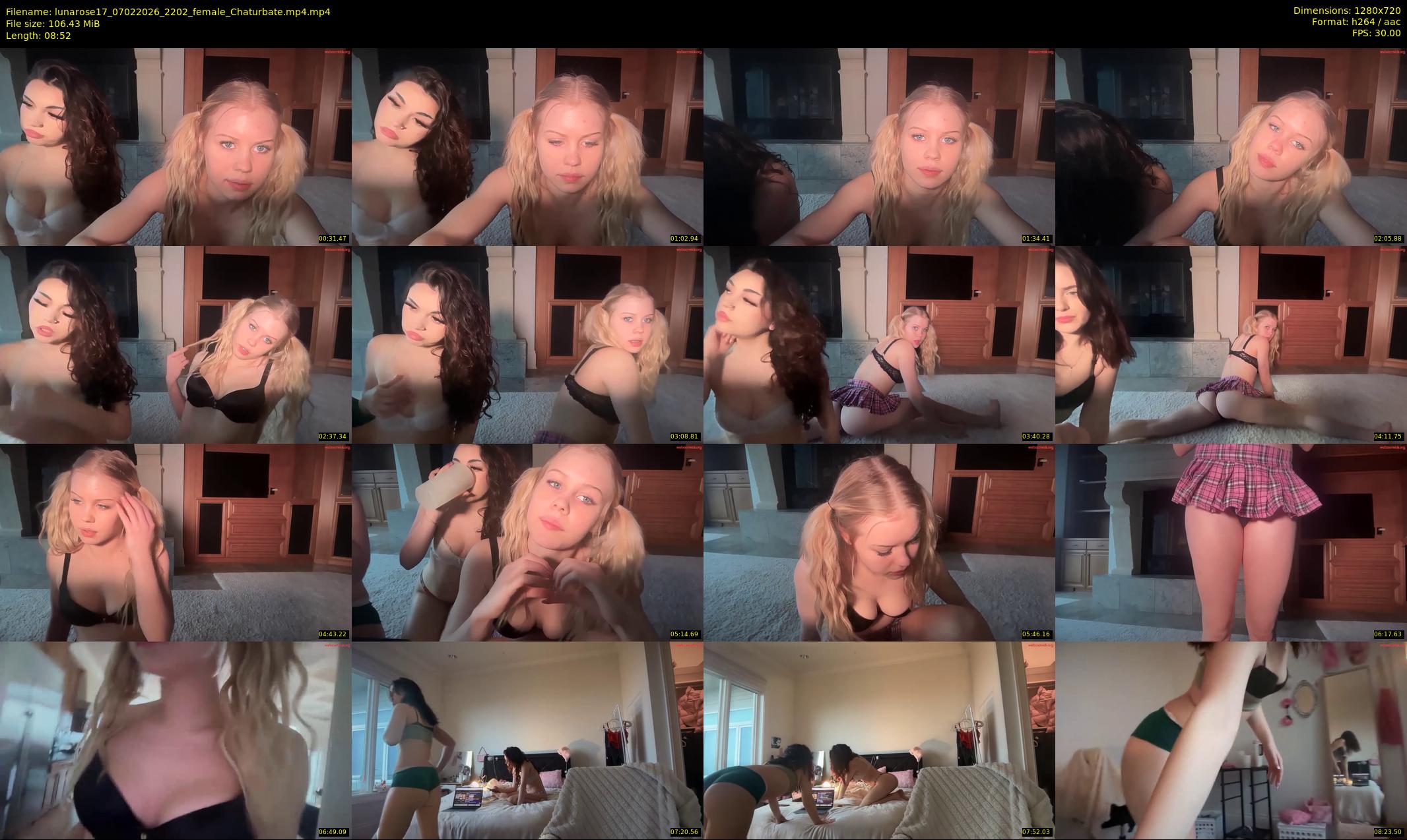 lunarose17 — 9 minute Chaturbate female cam show recording, 720p, Feb 7, 2026