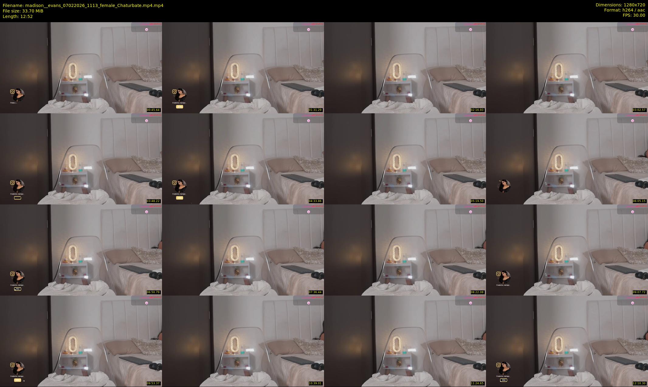 madison__evans — 13 minute Chaturbate female cam show recording, 720p, Feb 7, 2026