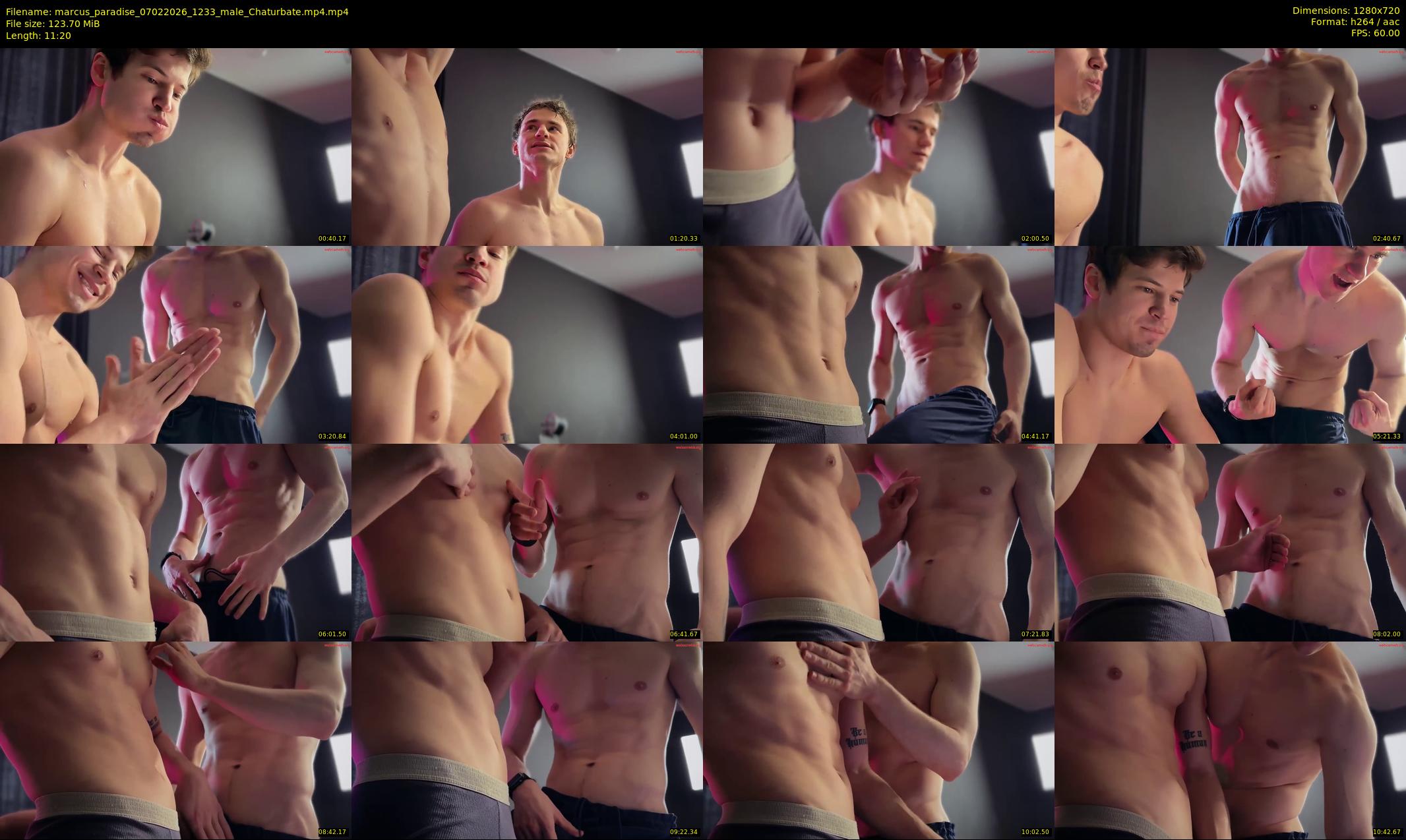 marcus_paradise — 12 minute Chaturbate male cam show recording, 720p, Feb 7, 2026