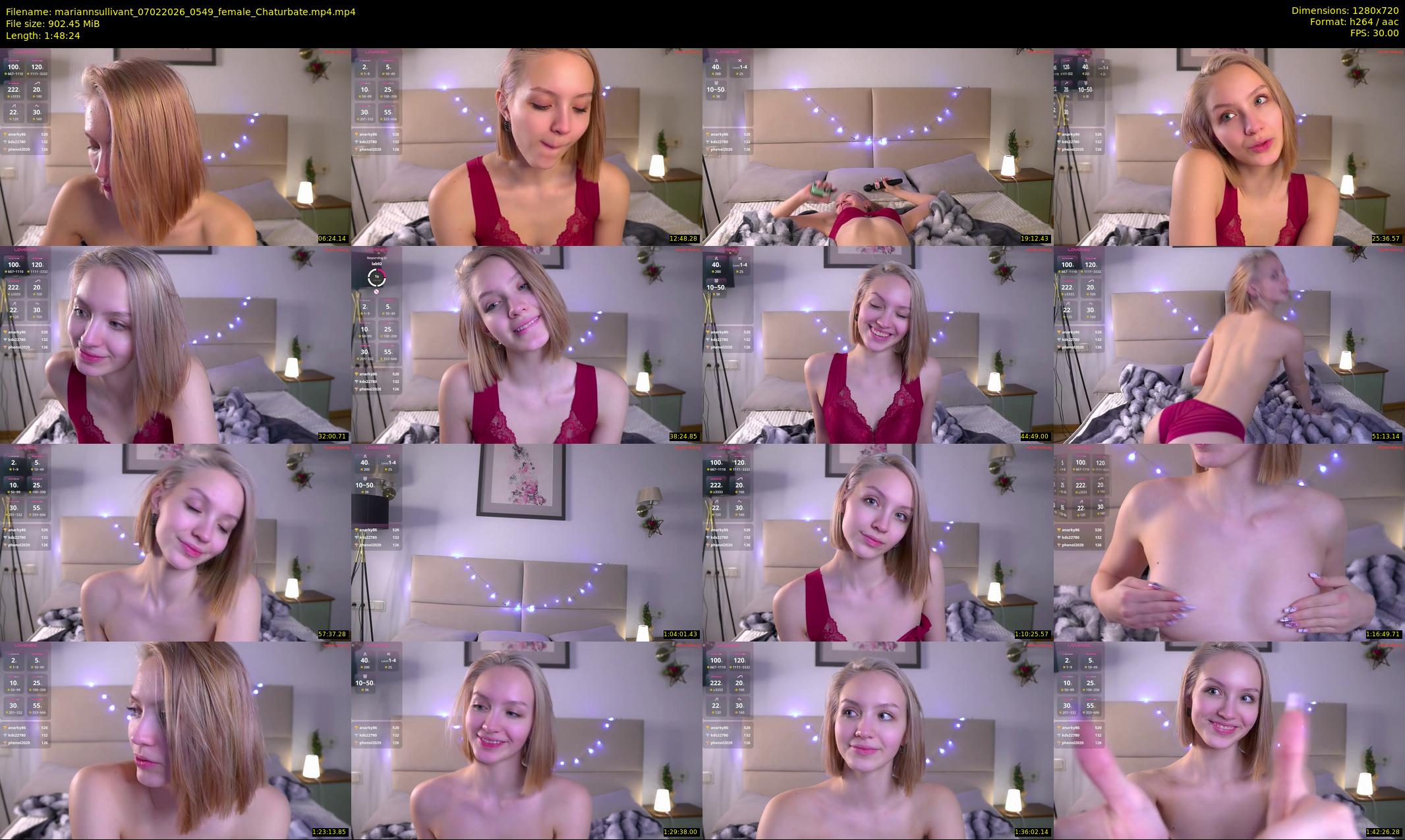 mariannsullivant — 109 minute Chaturbate female cam show recording, 720p, Feb 7, 2026