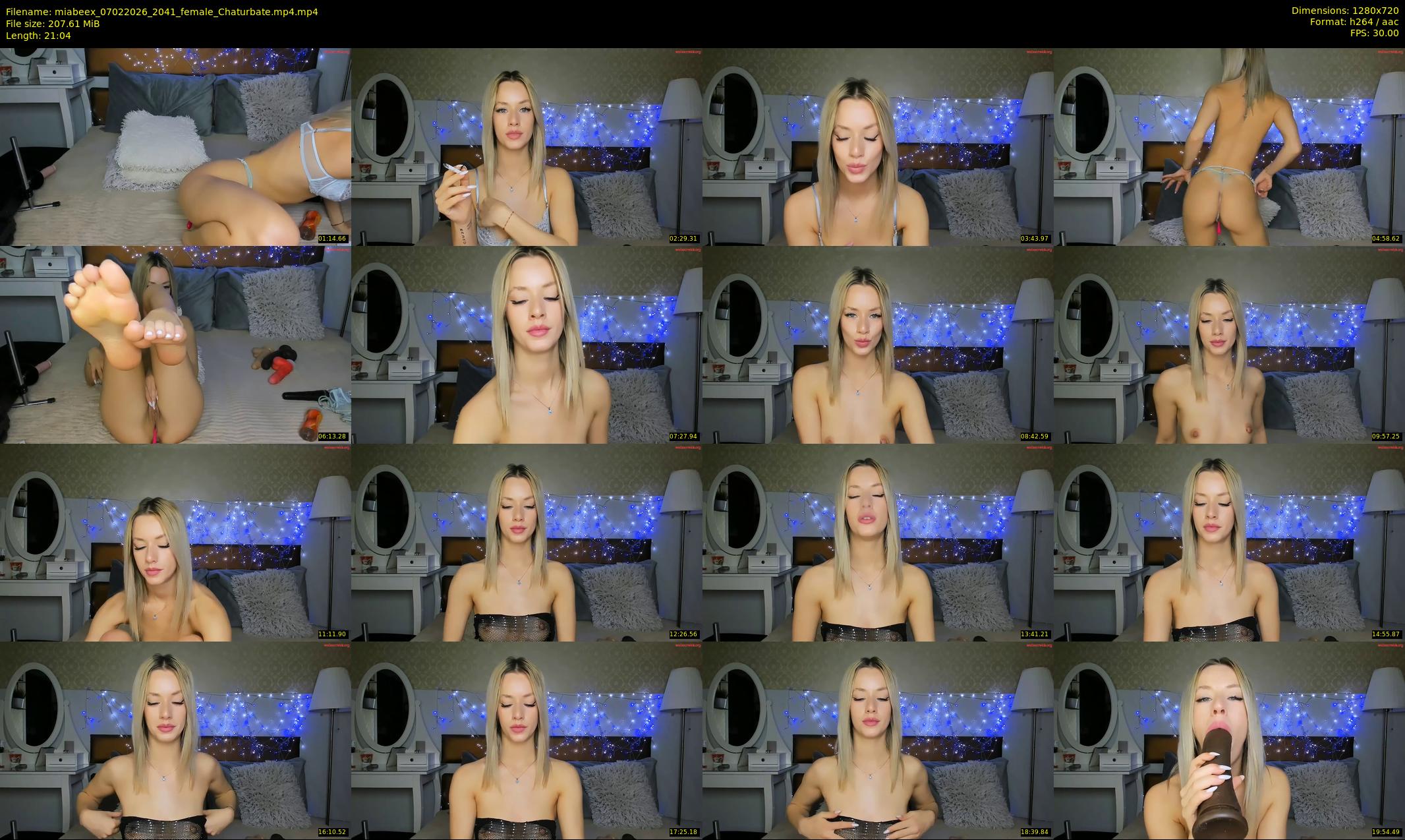 miabeex — 22 minute Chaturbate female cam show recording, 720p, Feb 7, 2026