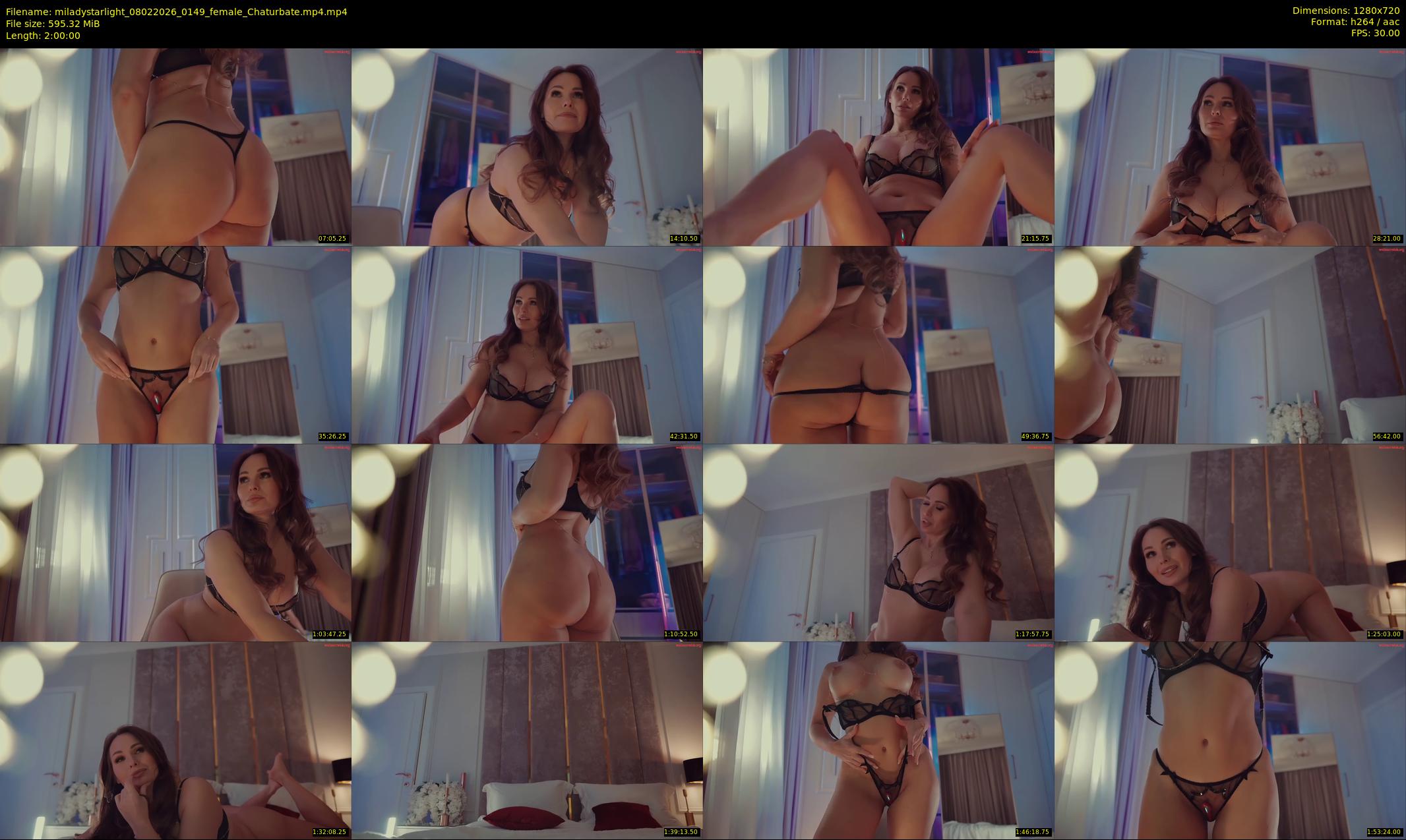 miladystarlight — 120 minute Chaturbate female cam show recording, 720p, Feb 8, 2026
