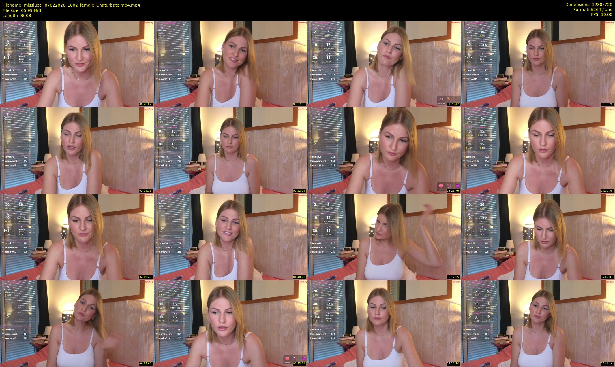 misslucci — 9 minute Chaturbate female cam show recording, 720p, Feb 7, 2026