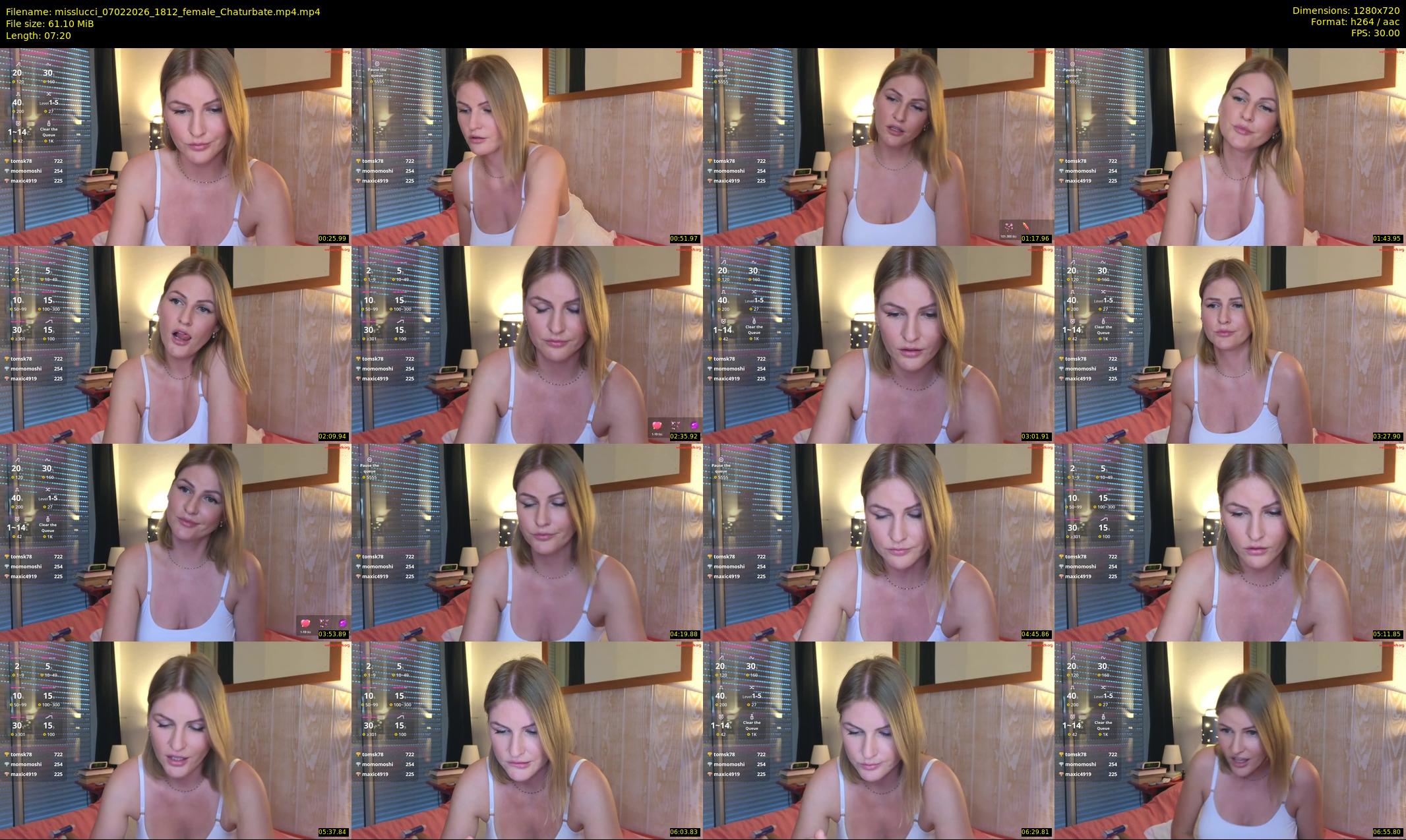 misslucci — 8 minute Chaturbate female cam show recording, 720p, Feb 7, 2026
