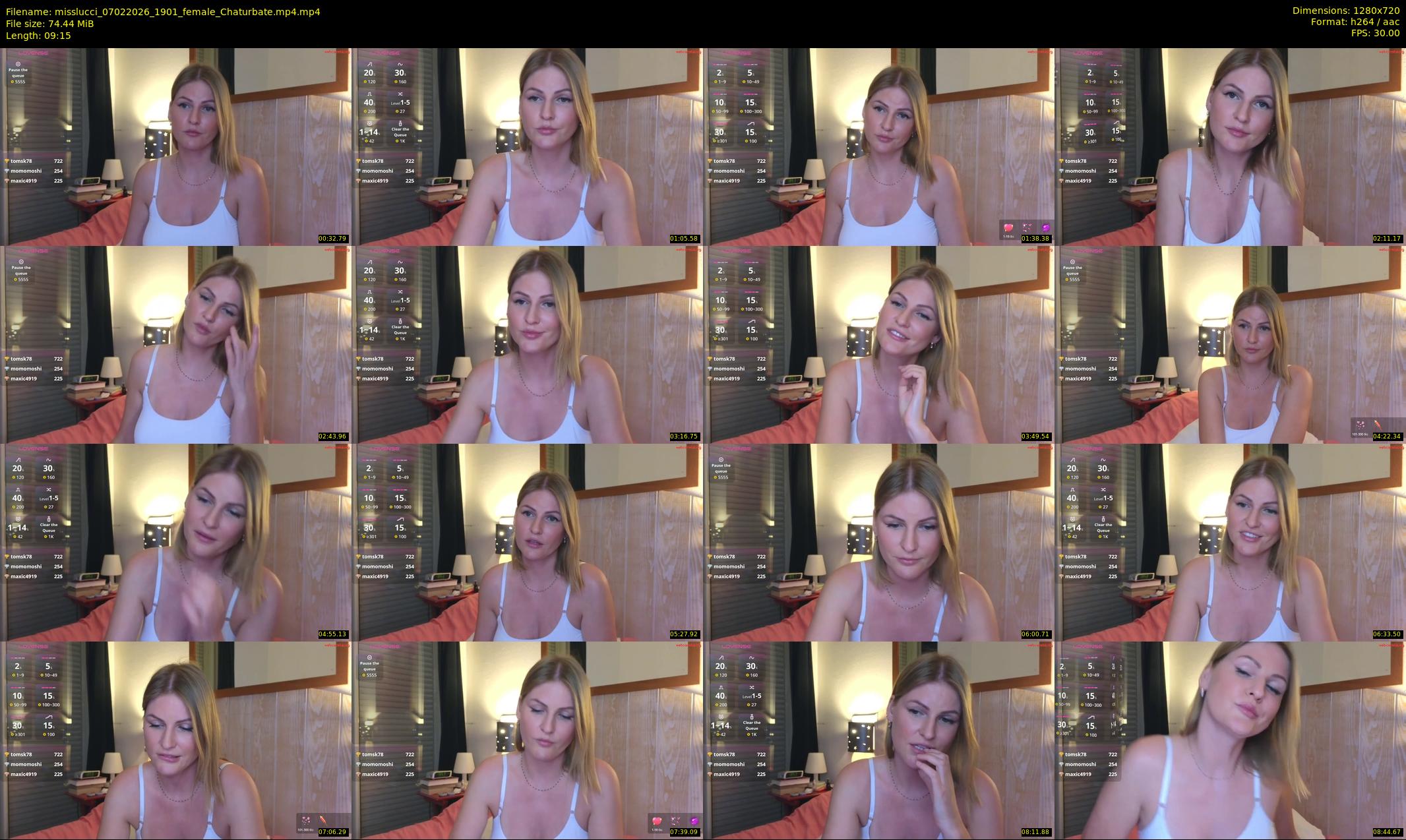 misslucci — 10 minute Chaturbate female cam show recording, 720p, Feb 7, 2026