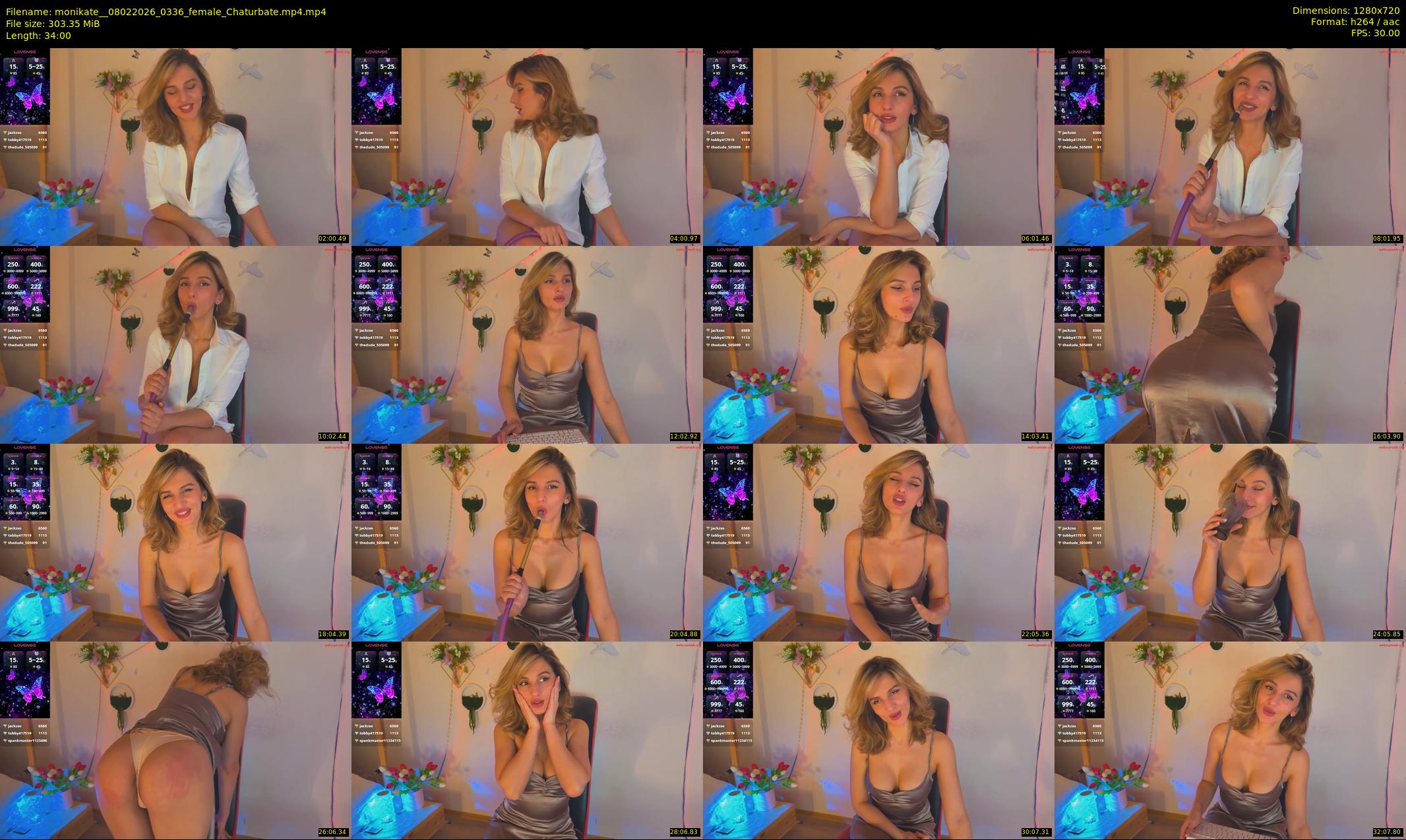 monikate_ — 34 minute Chaturbate couple cam show recording, 720p, Feb 8, 2026