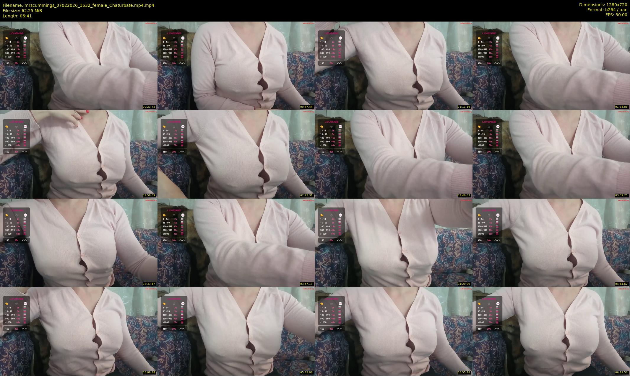 mrscummings — 7 minute Chaturbate female cam show recording, 720p, Feb 7, 2026