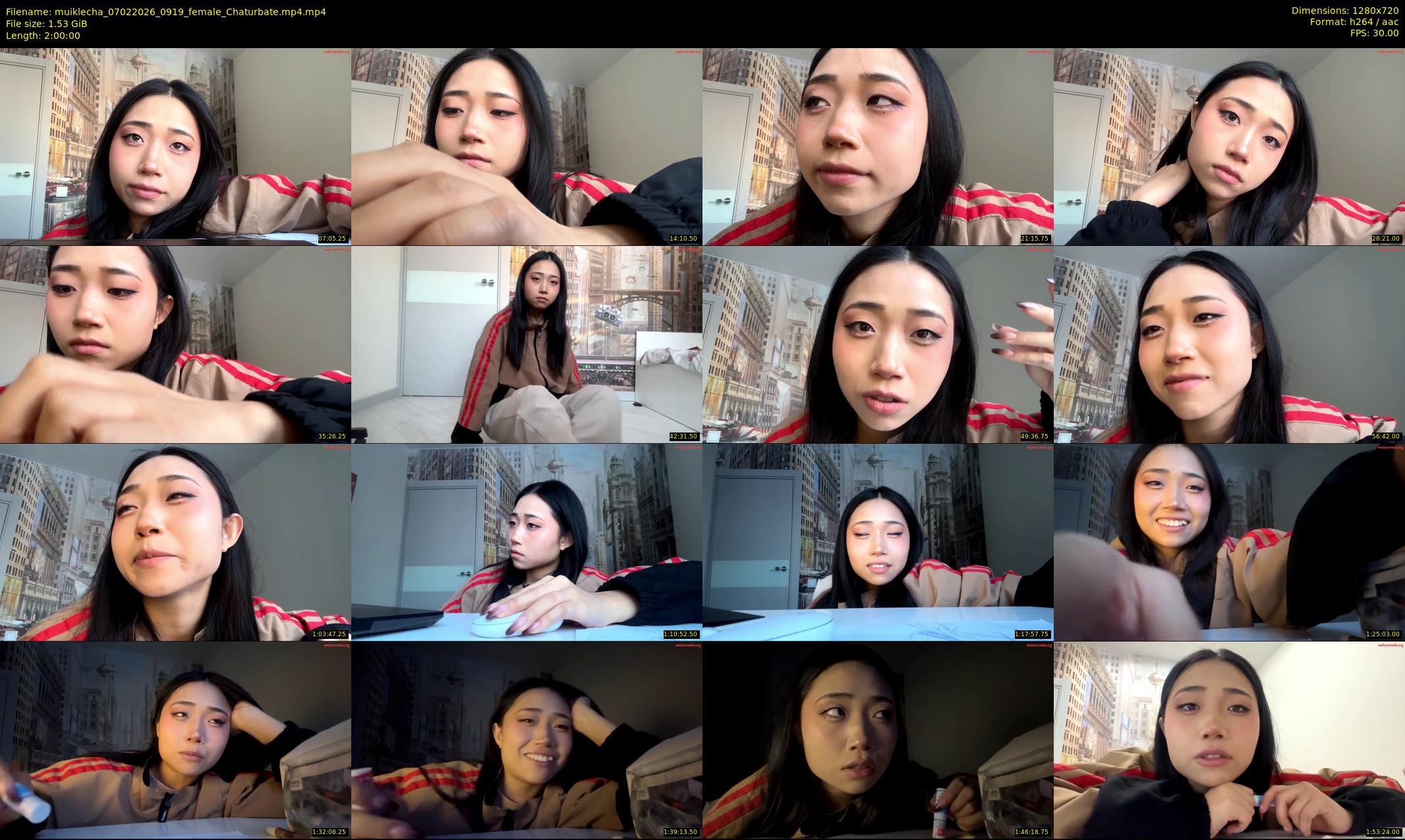 muiklecha — 120 minute Chaturbate female cam show recording, 720p, Feb 7, 2026