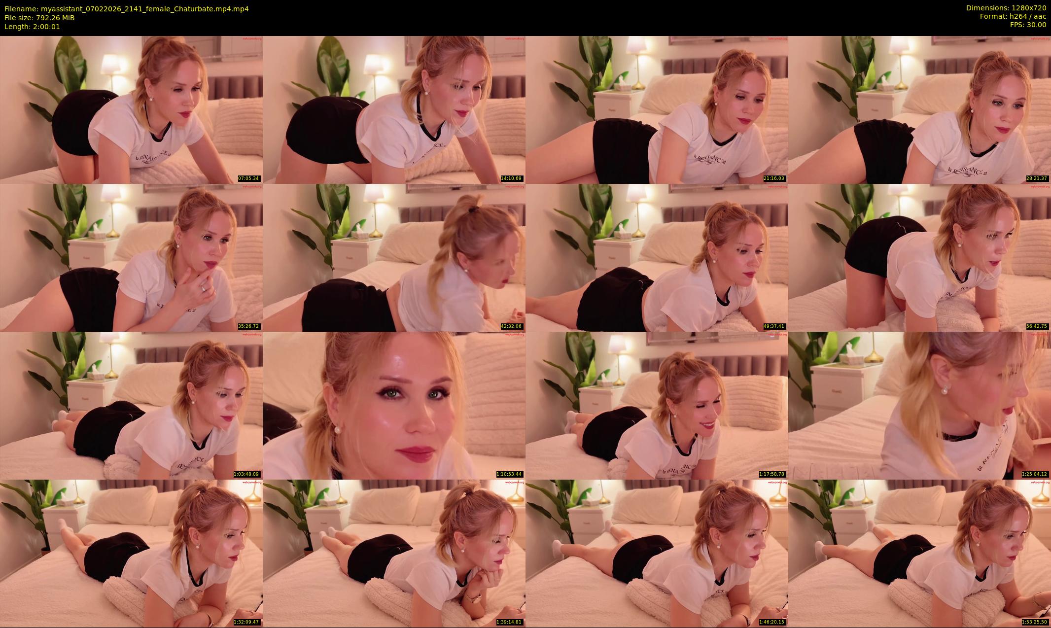myassistant — 121 minute Chaturbate female cam show recording, 720p, Feb 7, 2026