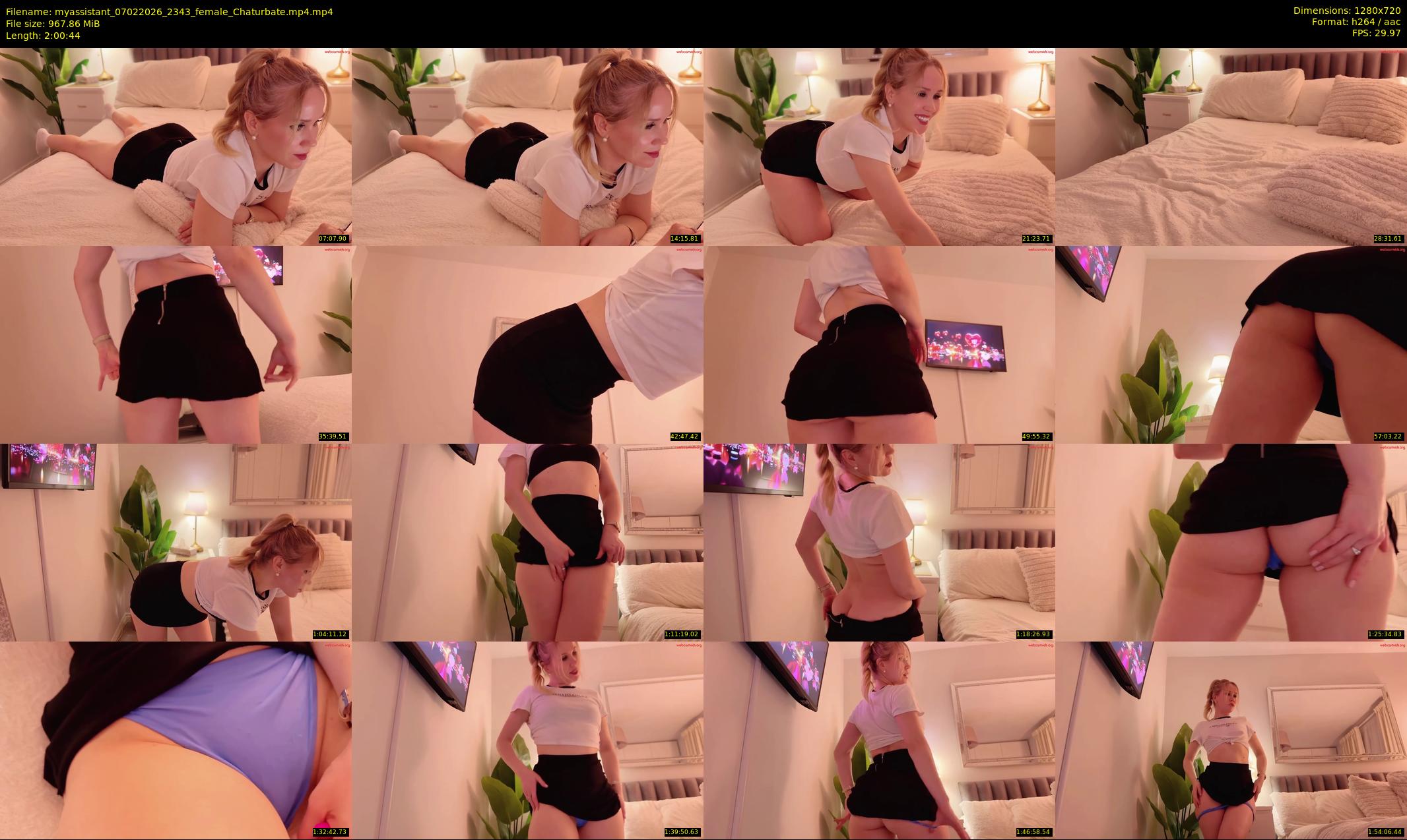 myassistant — 121 minute Chaturbate female cam show recording, 720p, Feb 7, 2026