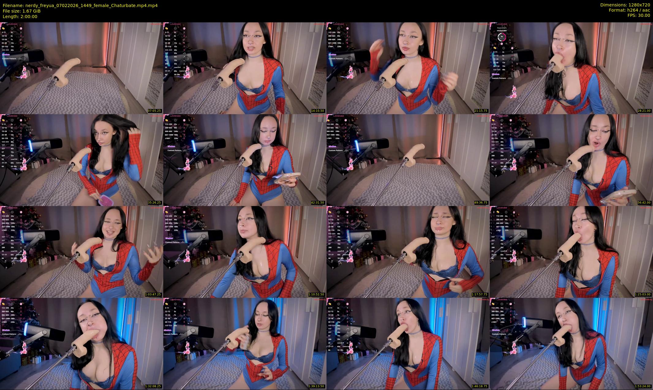 nerdy_freyua — 120 minute Chaturbate female cam show recording, 720p, Feb 7, 2026