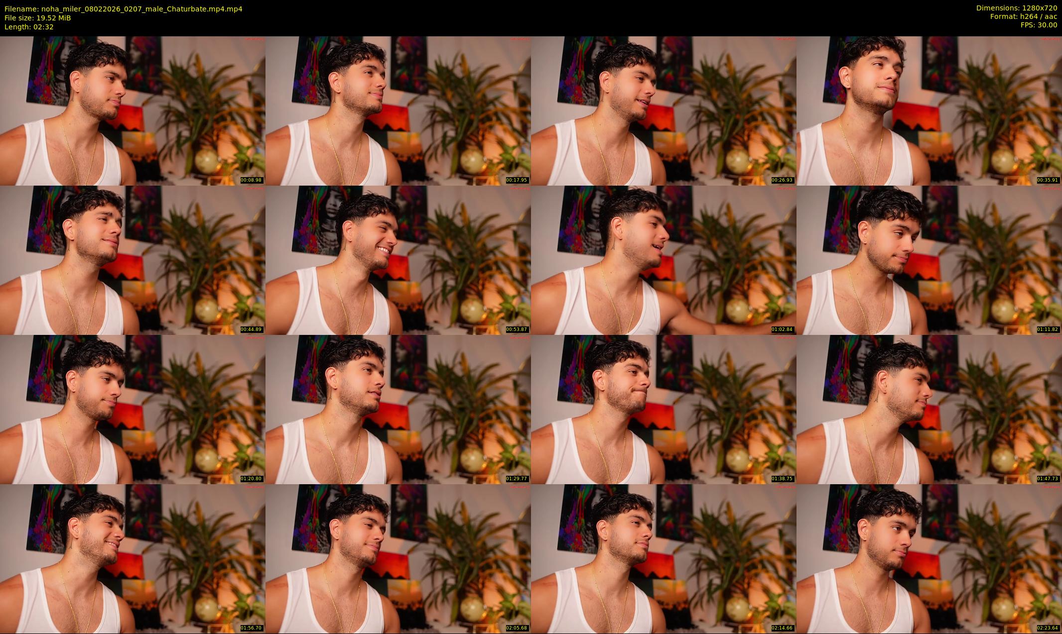noha_miler — 3 minute Chaturbate male cam show recording, 720p, Feb 8, 2026