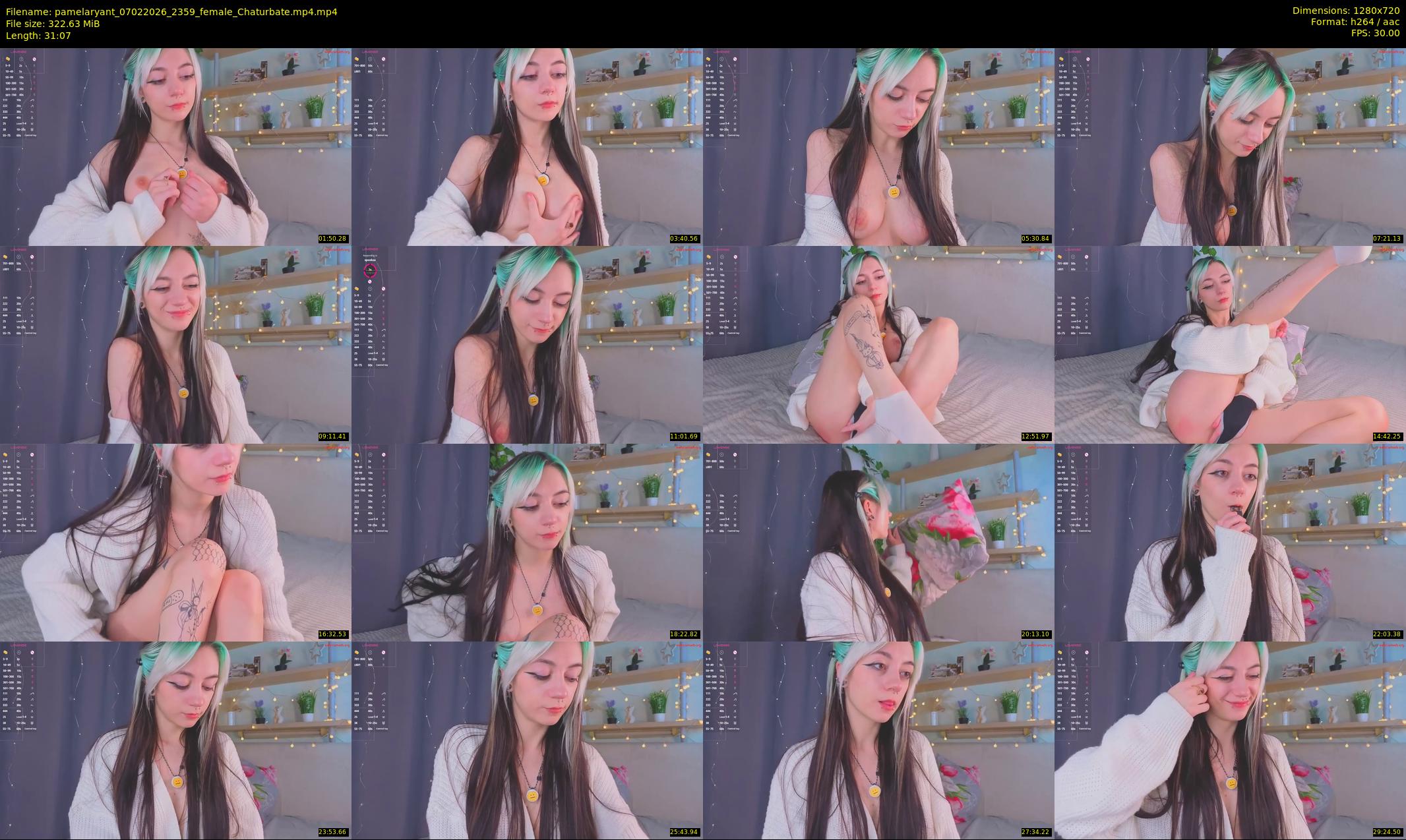 pamelaryant — 32 minute Chaturbate female cam show recording, 720p, Feb 7, 2026