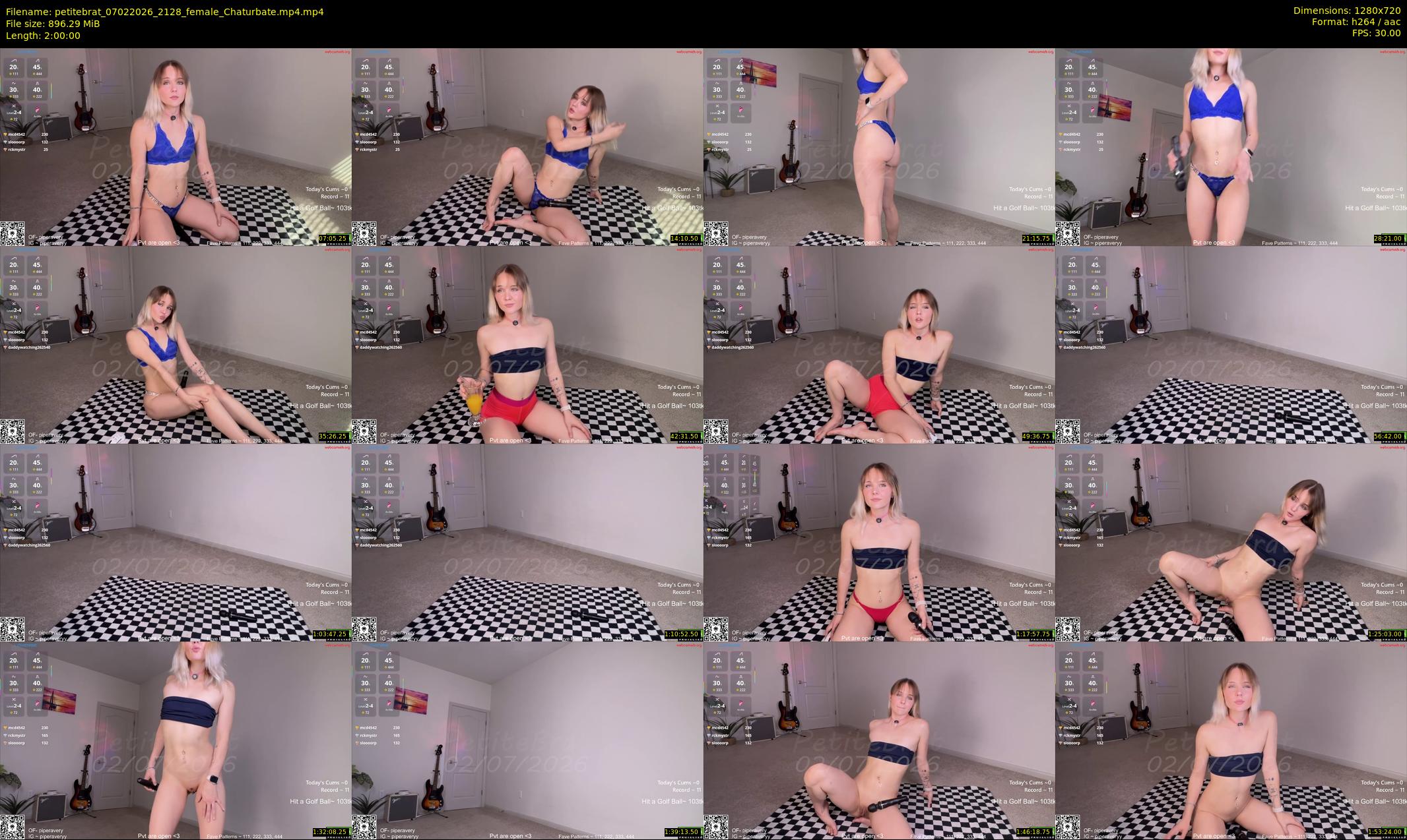 petitebrat — 120 minute Chaturbate female cam show recording, 720p, Feb 7, 2026
