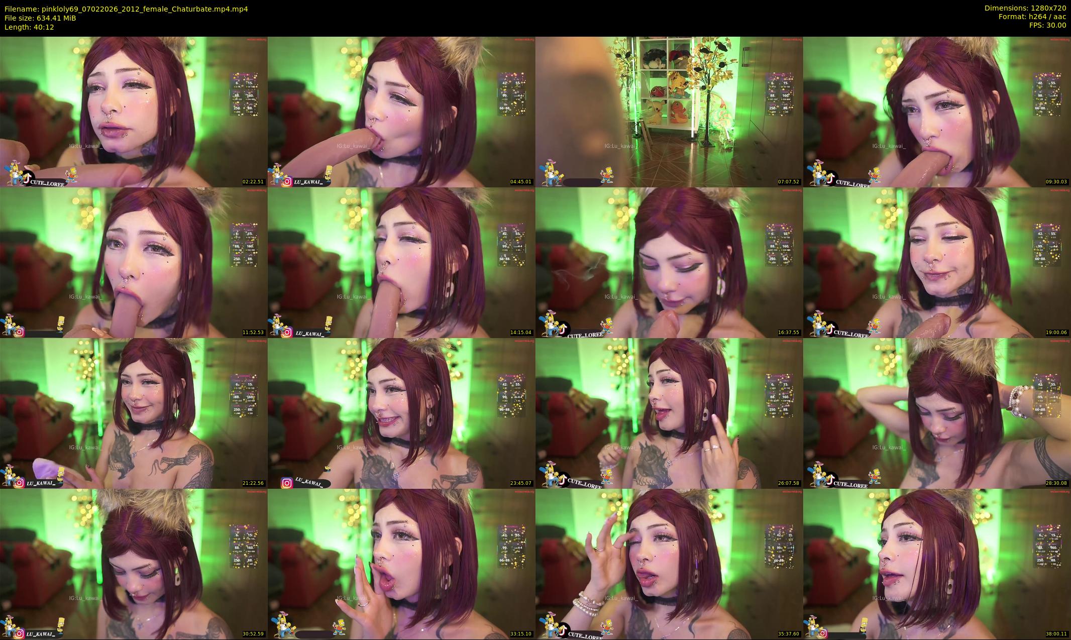 pinkloly69 — 41 minute Chaturbate female cam show recording, 720p, Feb 7, 2026