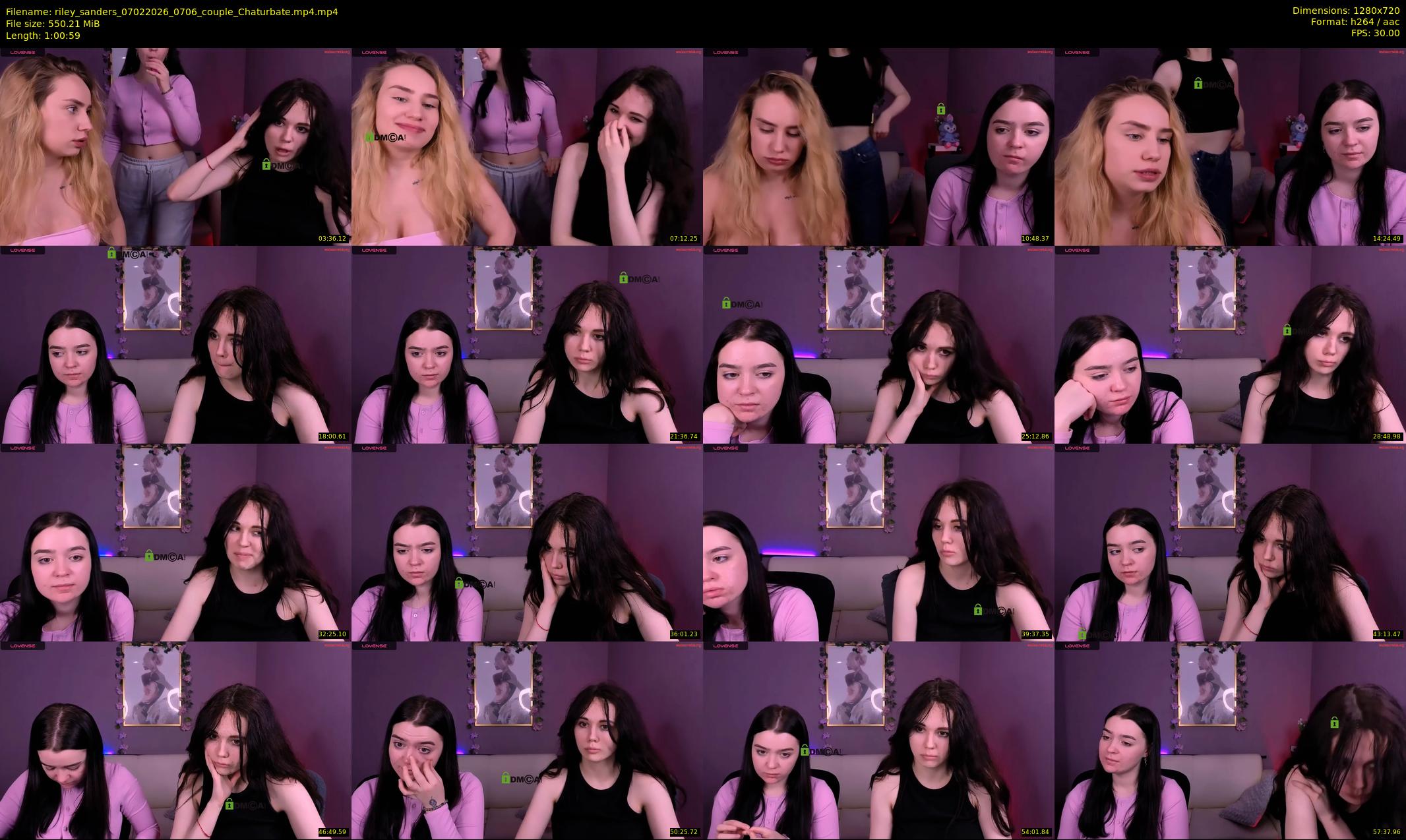 riley_sanders — 61 minute Chaturbate couple cam show recording, 720p, Feb 7, 2026