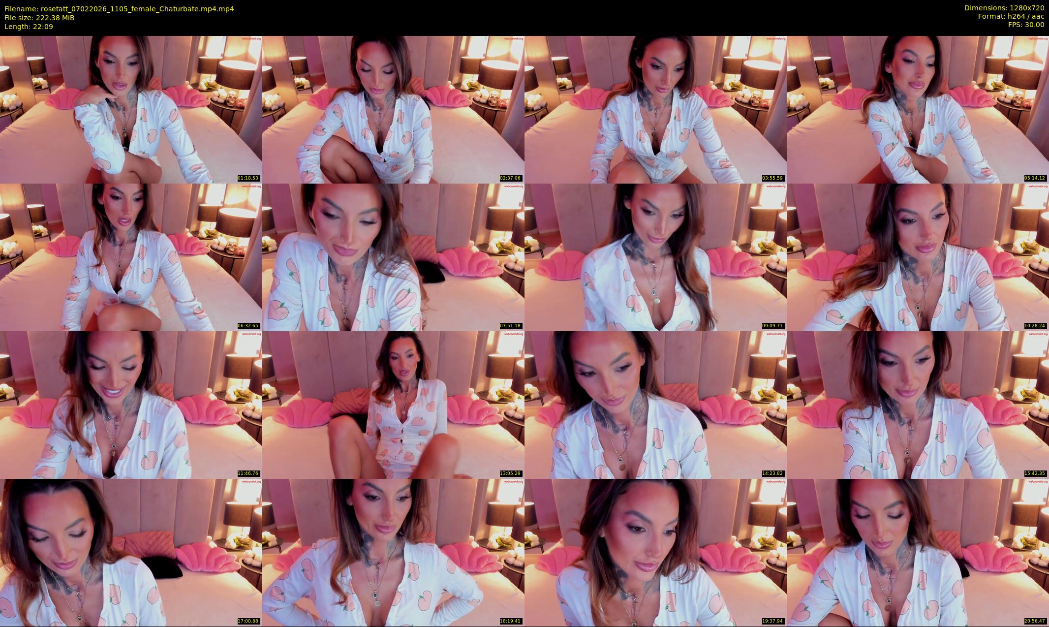rosetatt — 23 minute Chaturbate female cam show recording, 720p, Feb 7, 2026