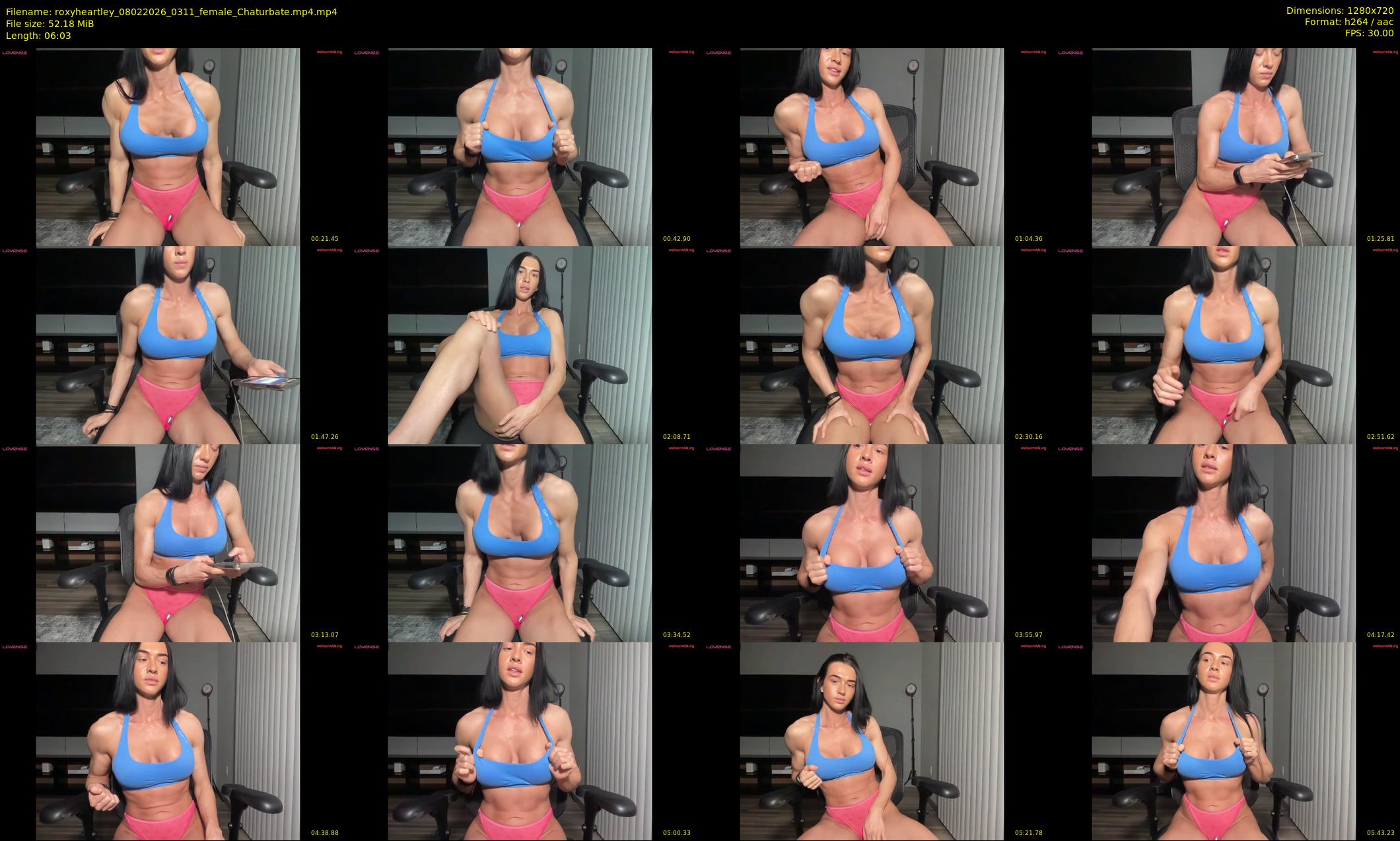 roxyheartley — 7 minute Chaturbate female cam show recording, 720p, Feb 8, 2026