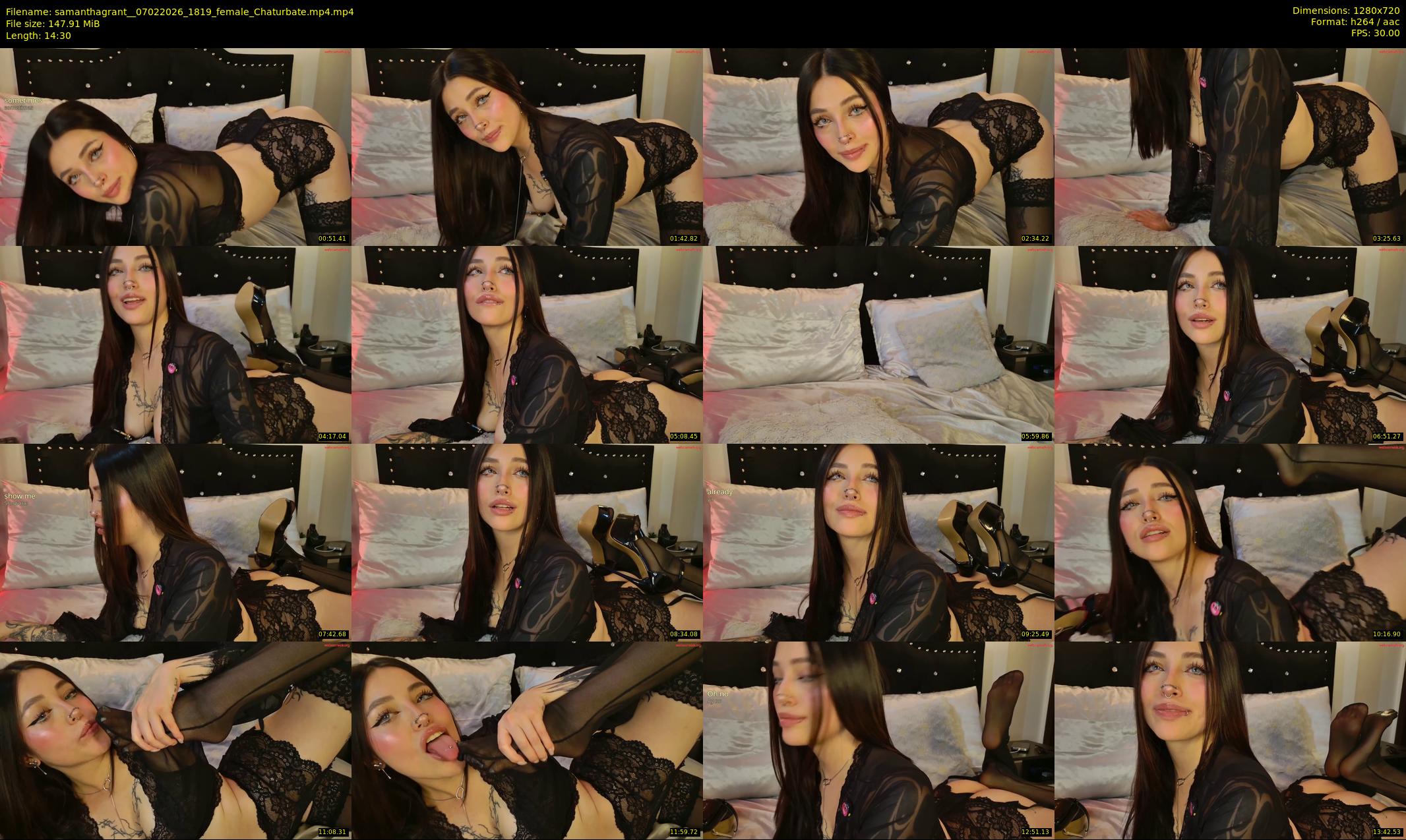 samanthagrant_ — 15 minute Chaturbate female cam show recording, 720p, Feb 7, 2026