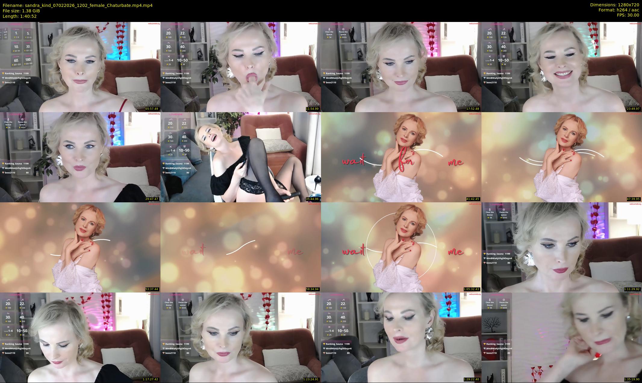 sandra_kind — 101 minute Chaturbate female cam show recording, 720p, Feb 7, 2026