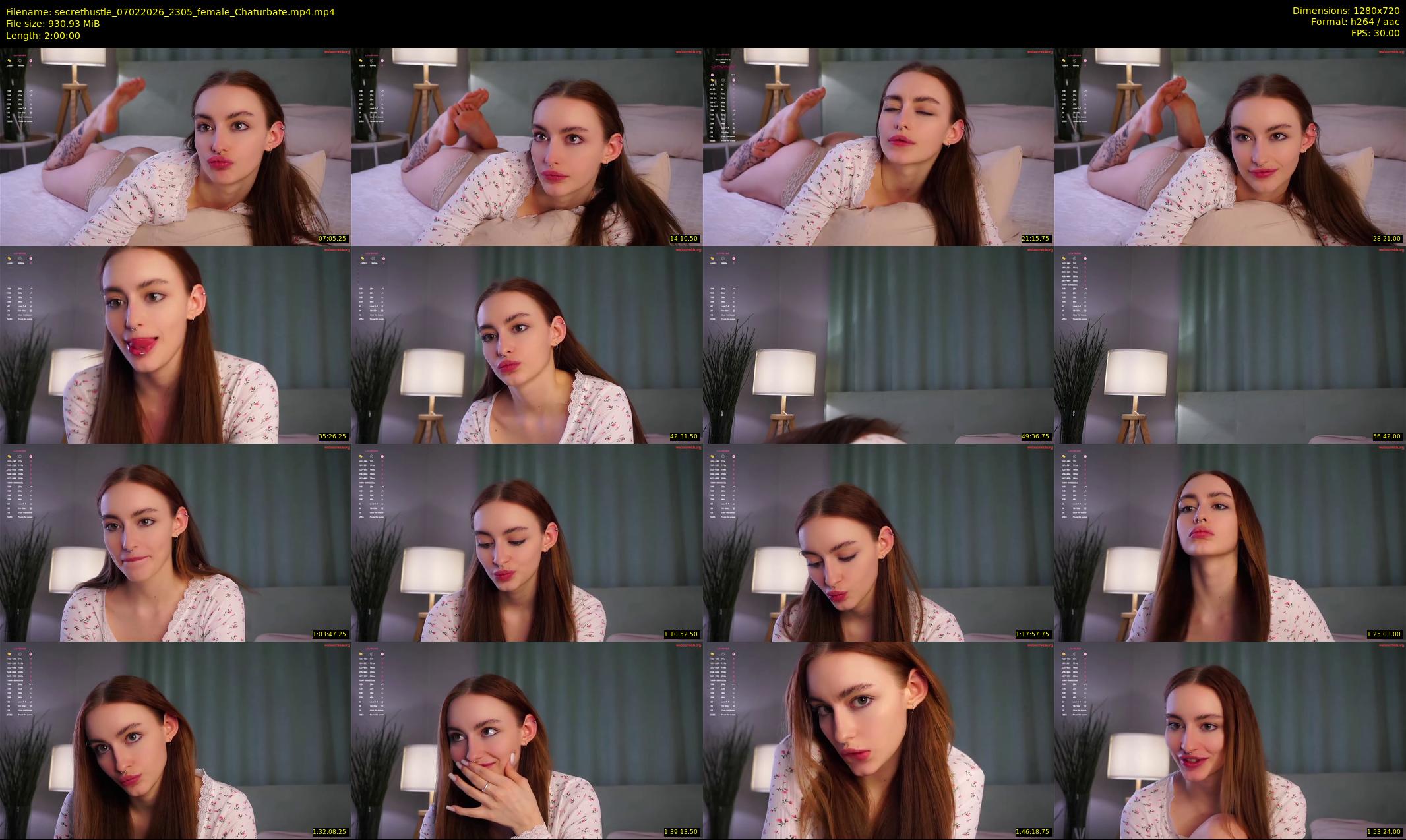 secrethustle — 120 minute Chaturbate female cam show recording, 720p, Feb 7, 2026