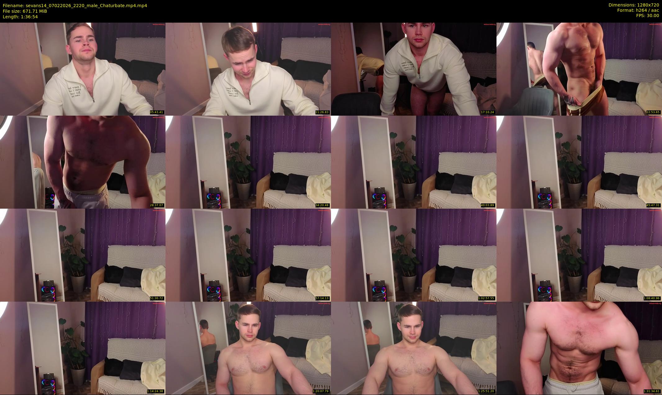 sevans14 — 97 minute Chaturbate male cam show recording, 720p, Feb 7, 2026
