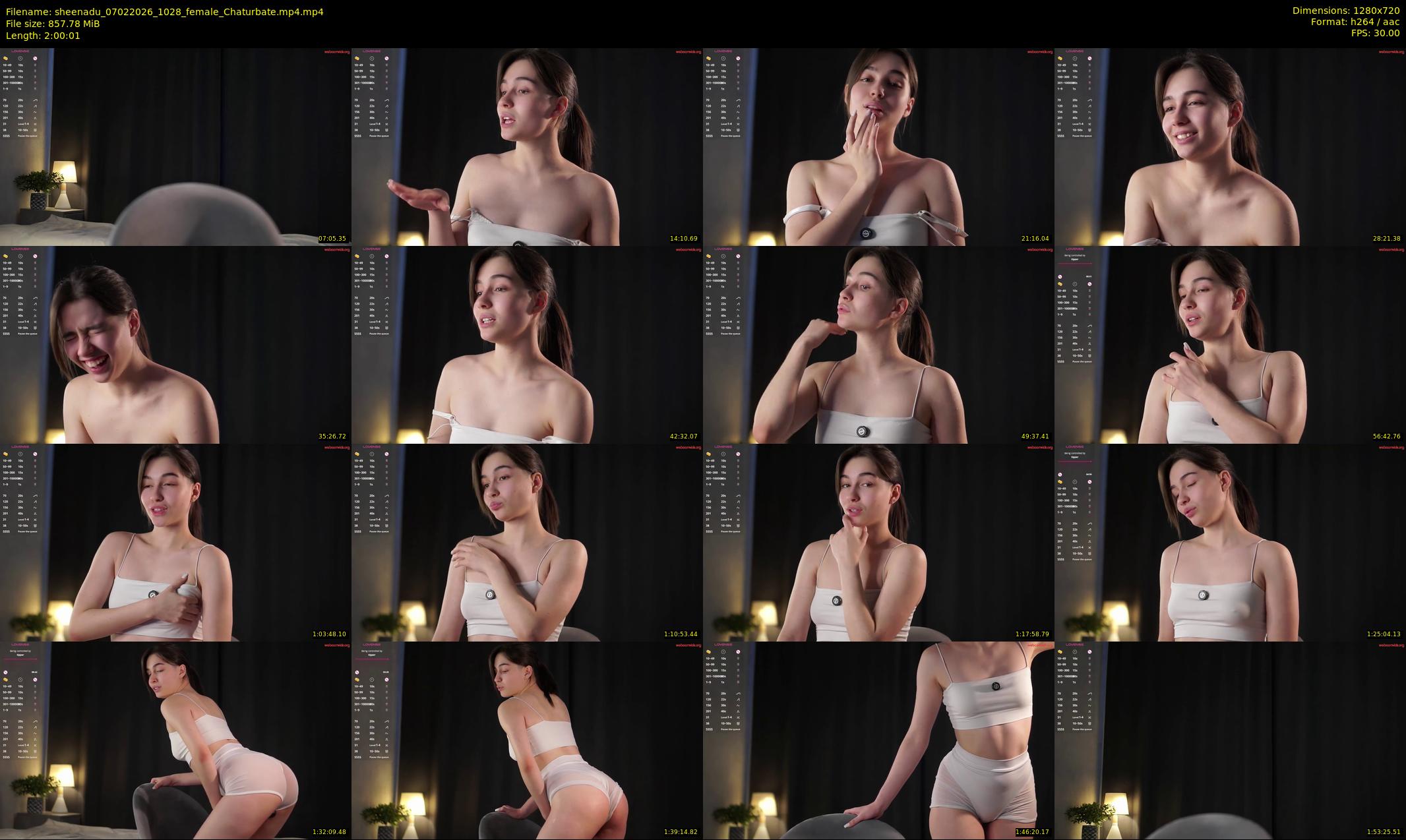 sheenadu — 121 minute Chaturbate female cam show recording, 720p, Feb 7, 2026