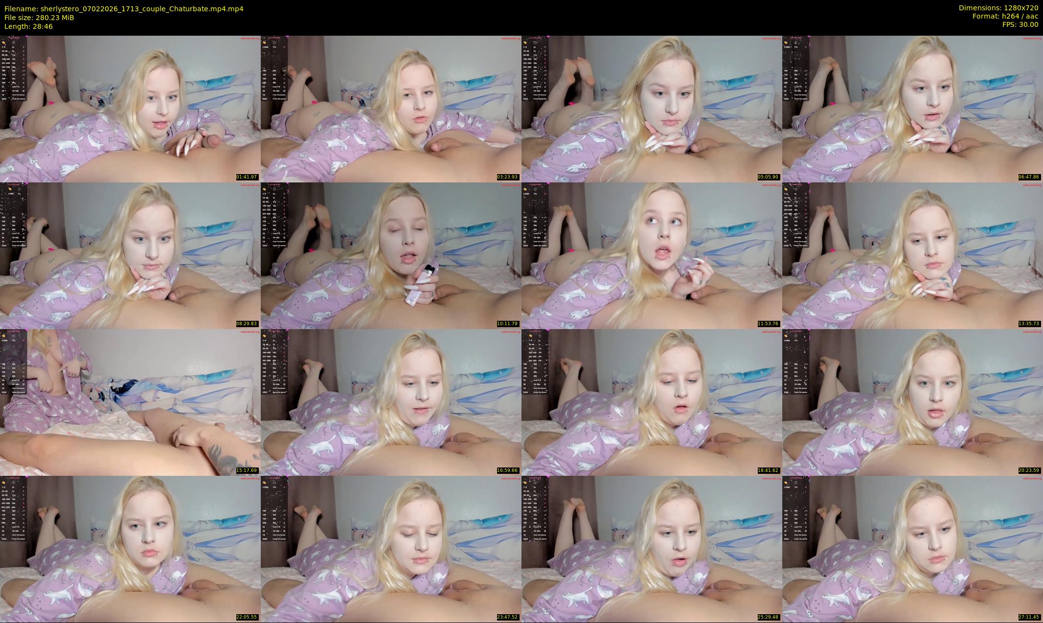 sherlystero — 29 minute Chaturbate couple cam show recording, 720p, Feb 7, 2026