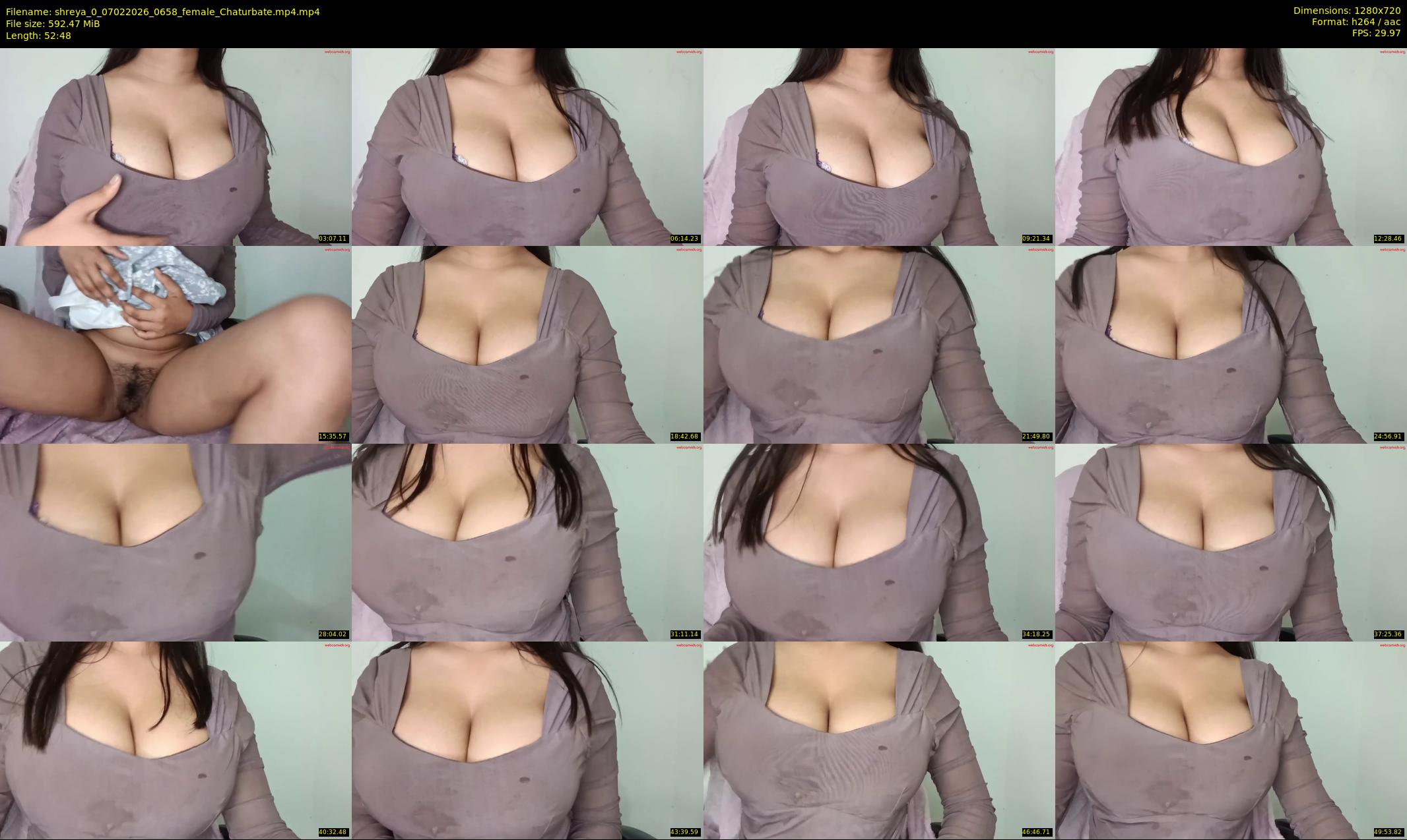 shreya_0 — 53 minute Chaturbate female cam show recording, 720p, Feb 7, 2026