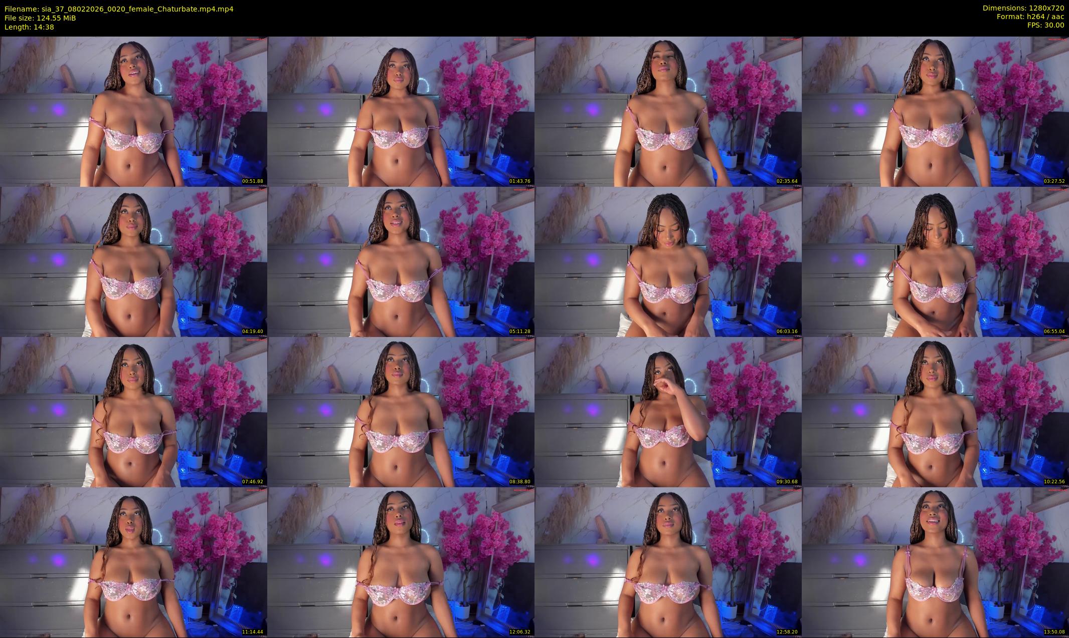 sia_37 — 15 minute Chaturbate female cam show recording, 720p, Feb 8, 2026